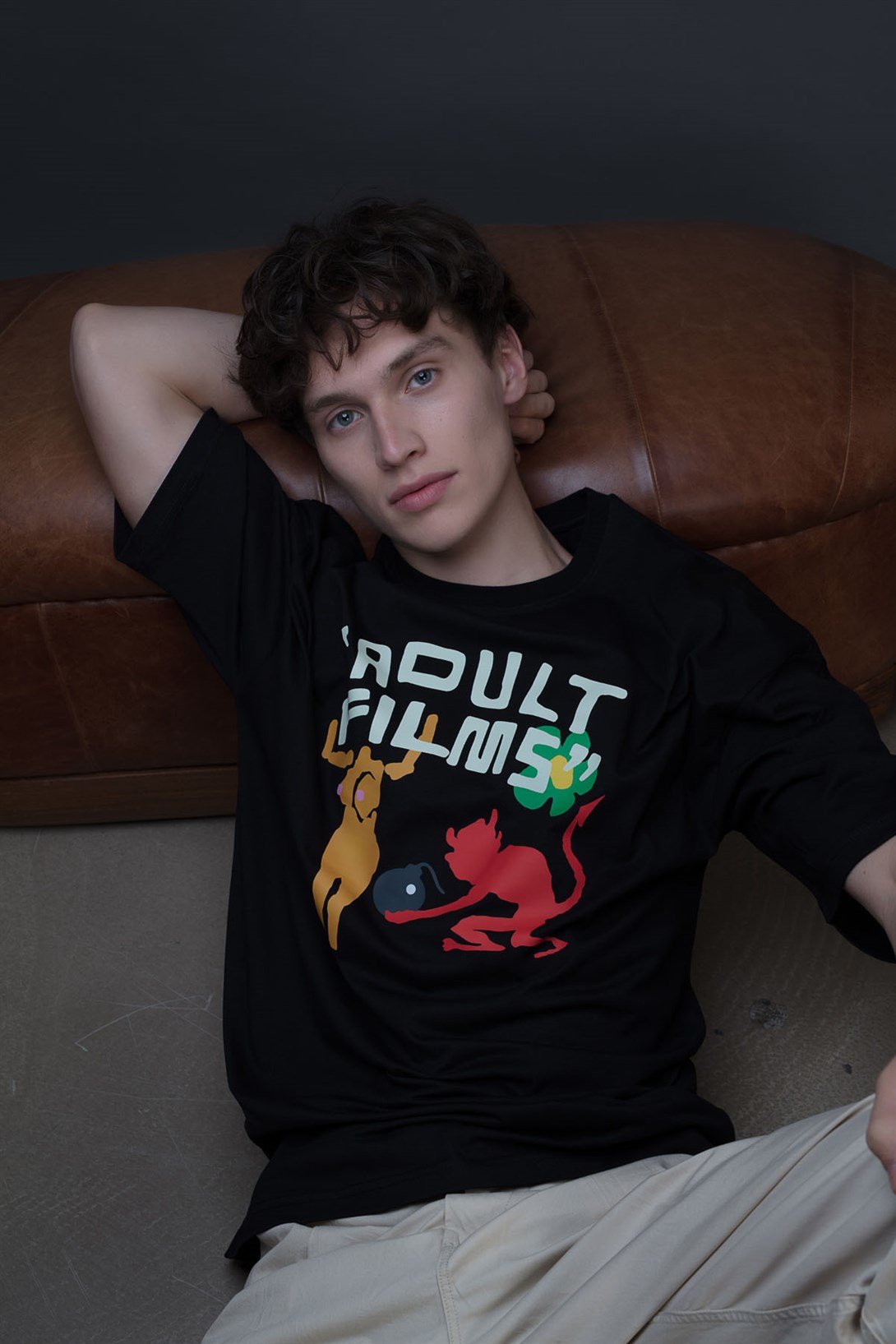 Trendiz Unisex Adult Films Siyah Tshirt