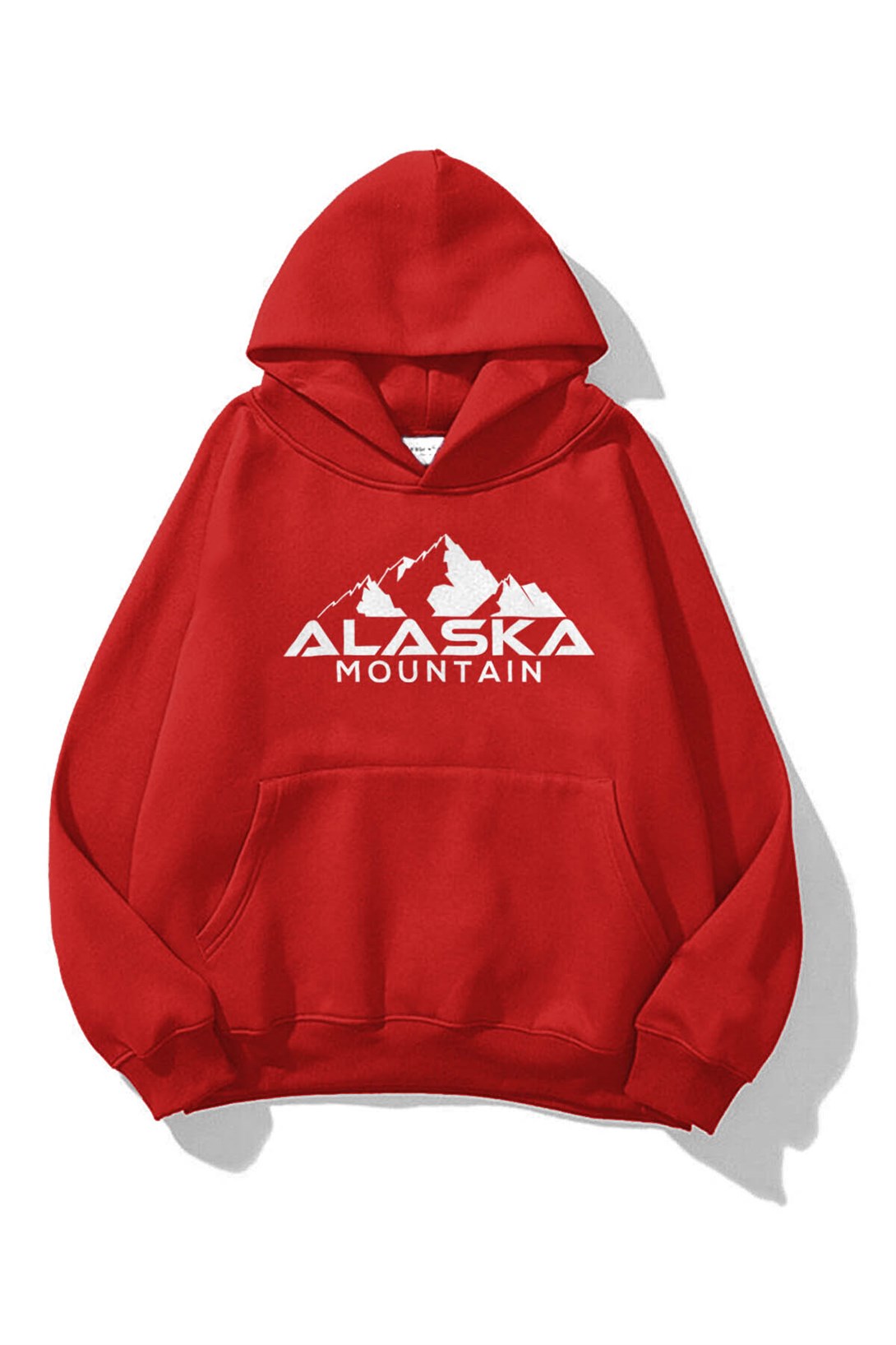 Trendiz Unisex Alaska Sweatshirt Hoodie Kırmızı