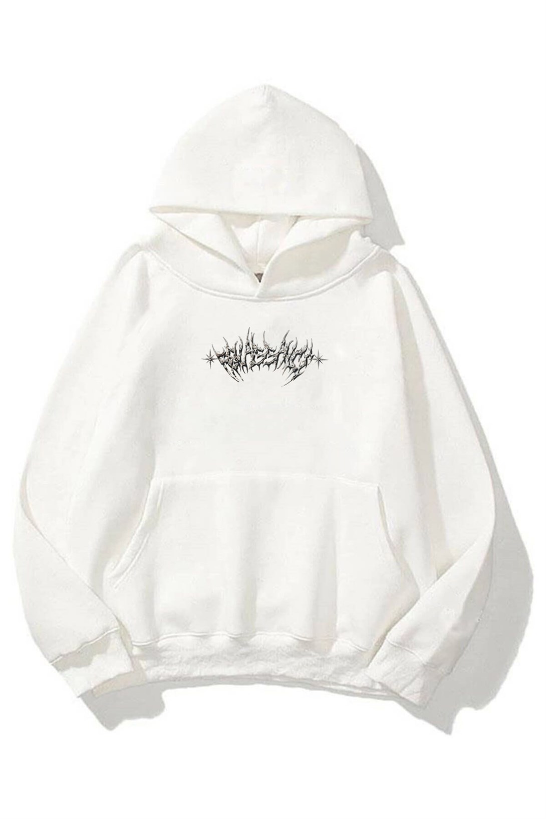 Trendiz Unisex Angel Sweatshirt Hoodie Beyaz