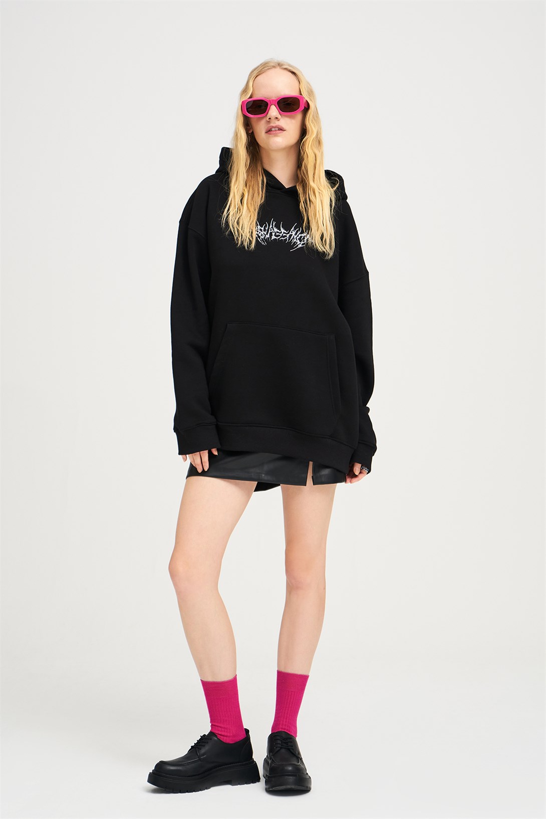 Trendiz Unisex Angel Sweatshirt Hoodie Siyah