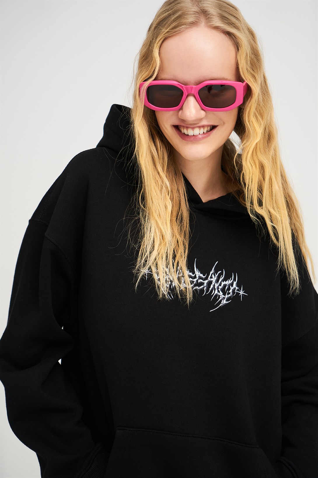 Trendiz Unisex Angel Sweatshirt Hoodie Siyah