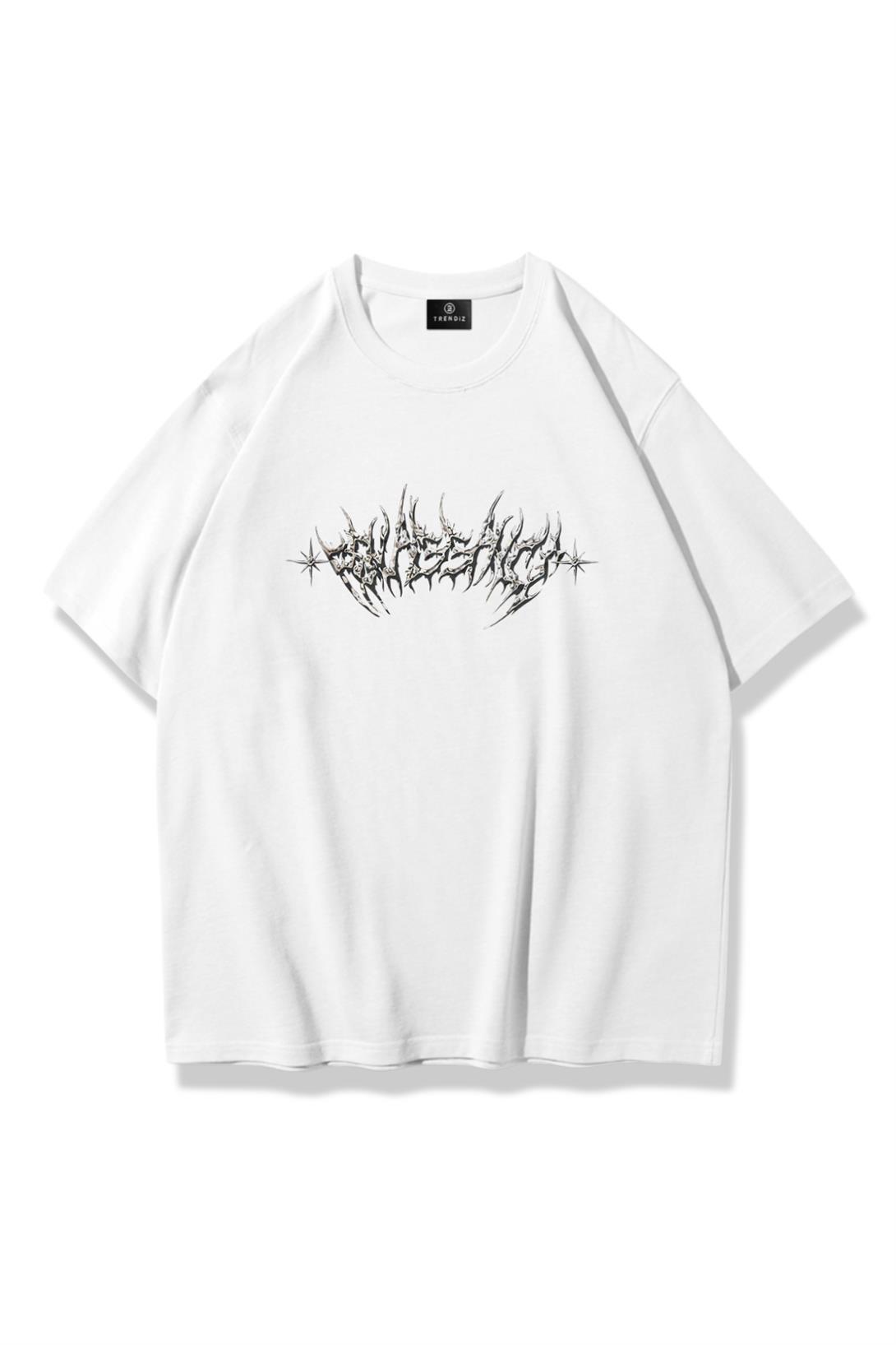 Trendiz Unisex Angel Tshirt Beyaz