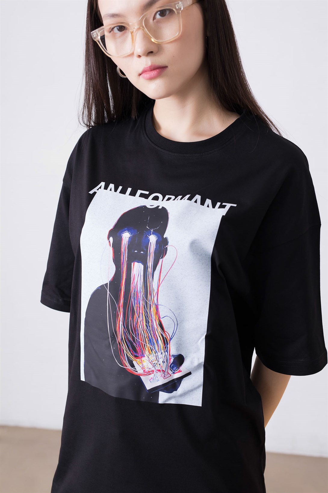 Trendiz Unisex Aniformant Siyah Tshirt