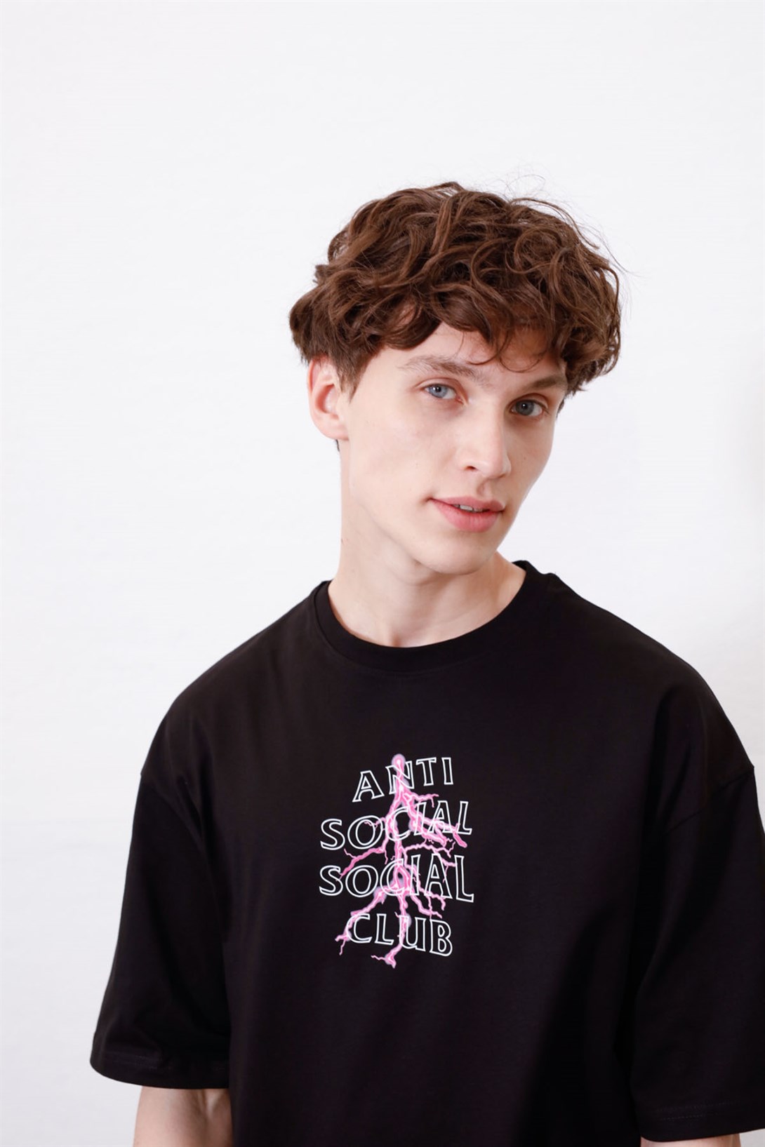 Trendiz Unisex Anti Social Club Siyah TShirt