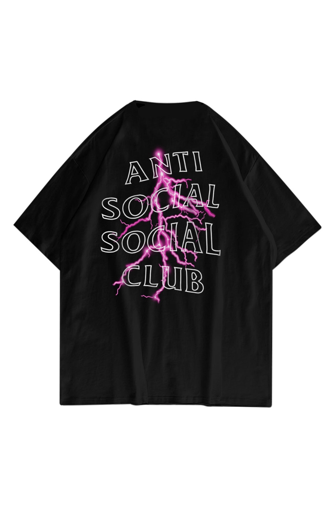 Trendiz Unisex Anti Social Club Siyah TShirt
