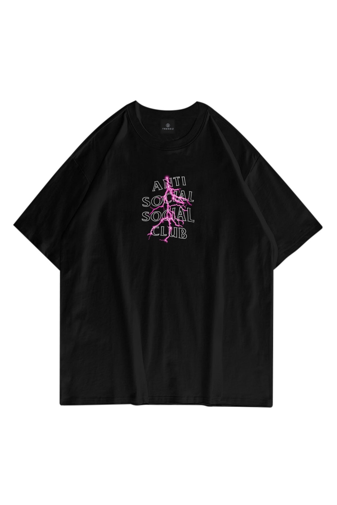 Trendiz Unisex Anti Social Club Siyah TShirt