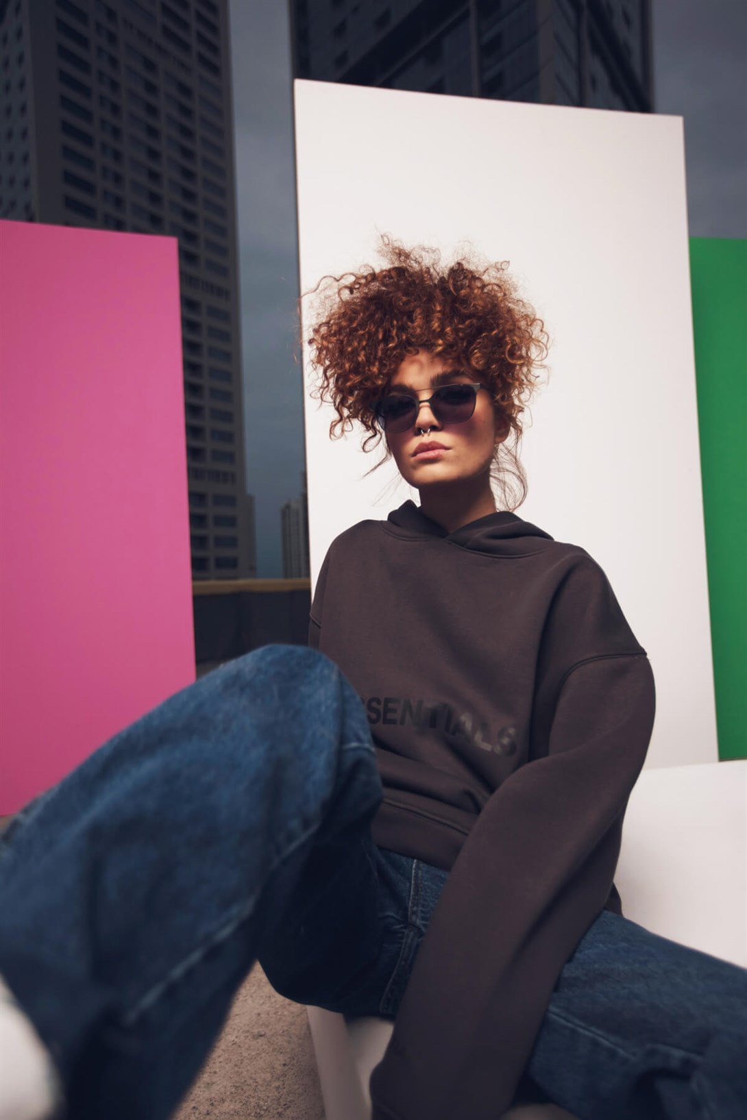 Trendiz Unisex Antrasit Essentials Sweatshirt Hoodie