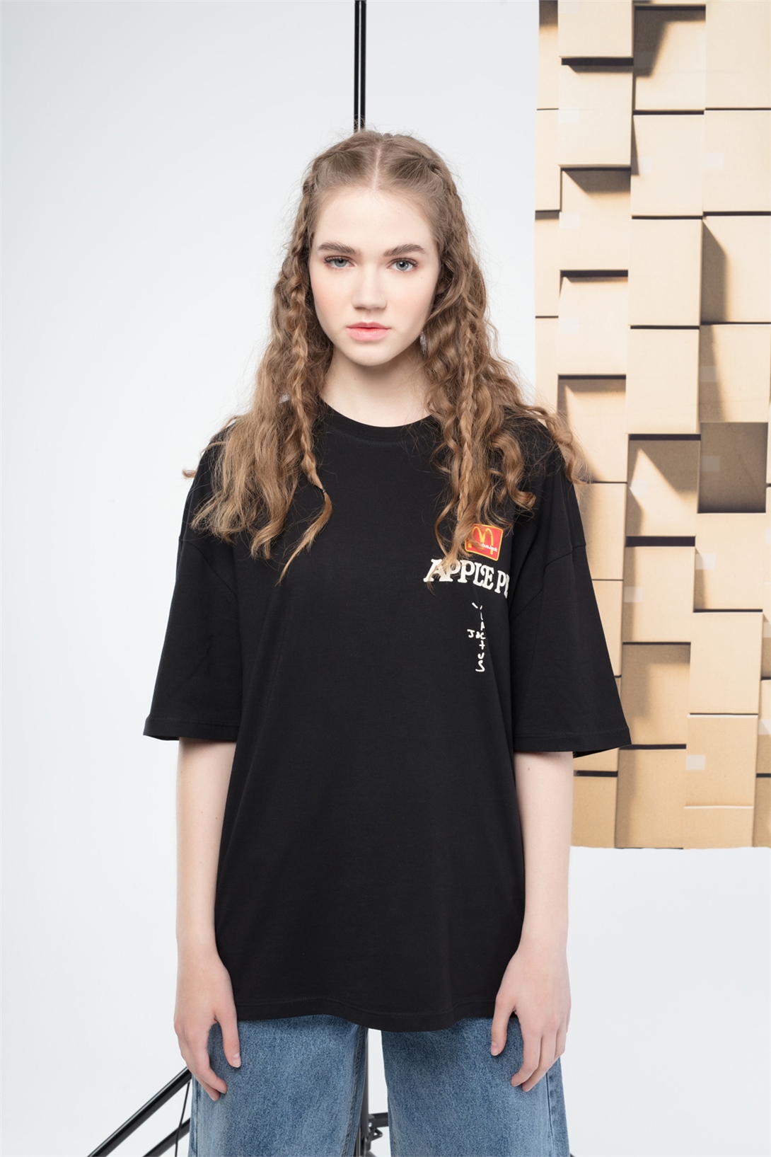 Trendiz Applepie Cactusjack Kadın Tshirt Siyah