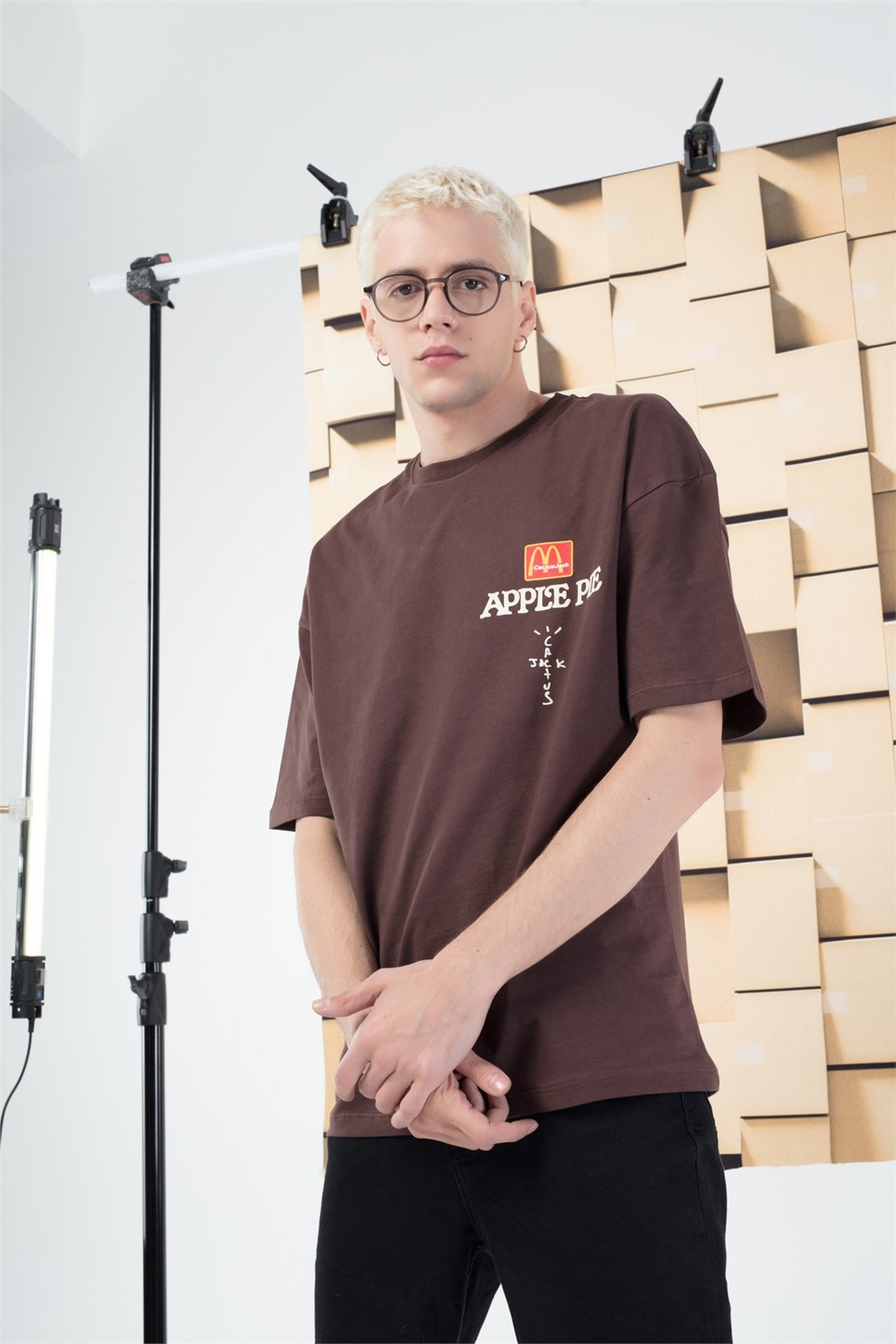 Trendiz Erkek Applepie Cactusjack Tshirt Kahverengi