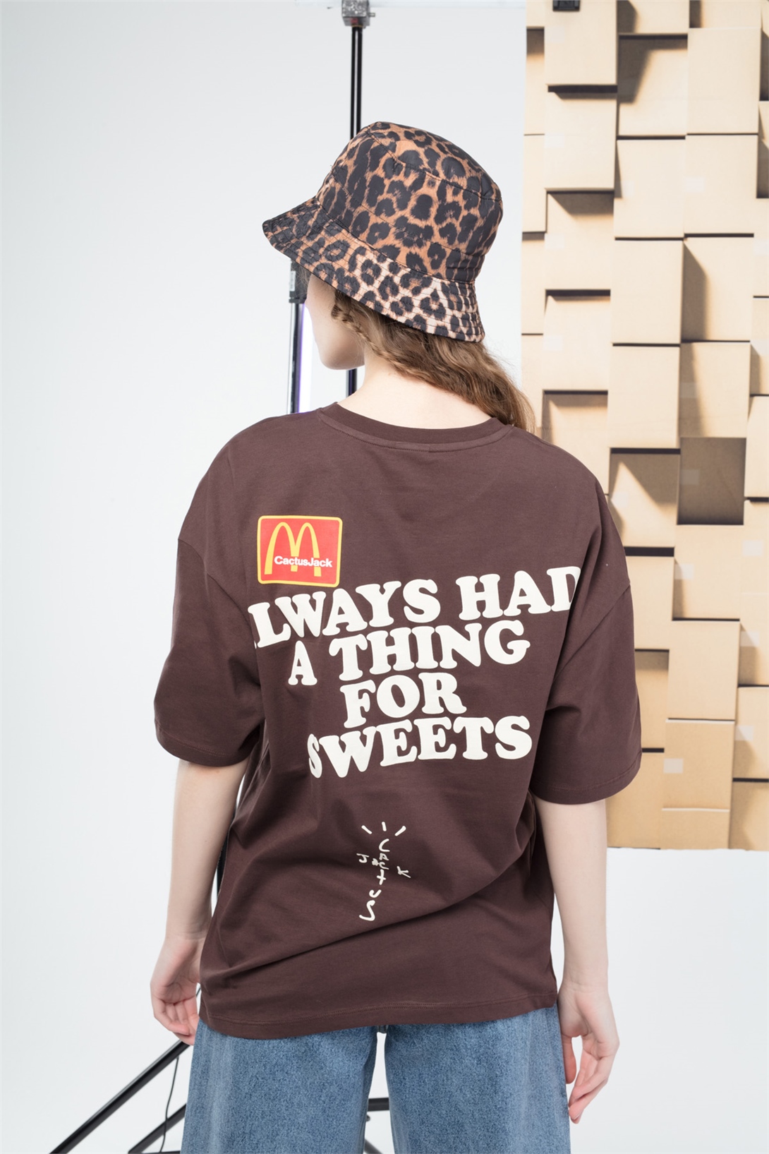 Trendiz Kadın Applepie Cactusjack Tshirt Kahverengi