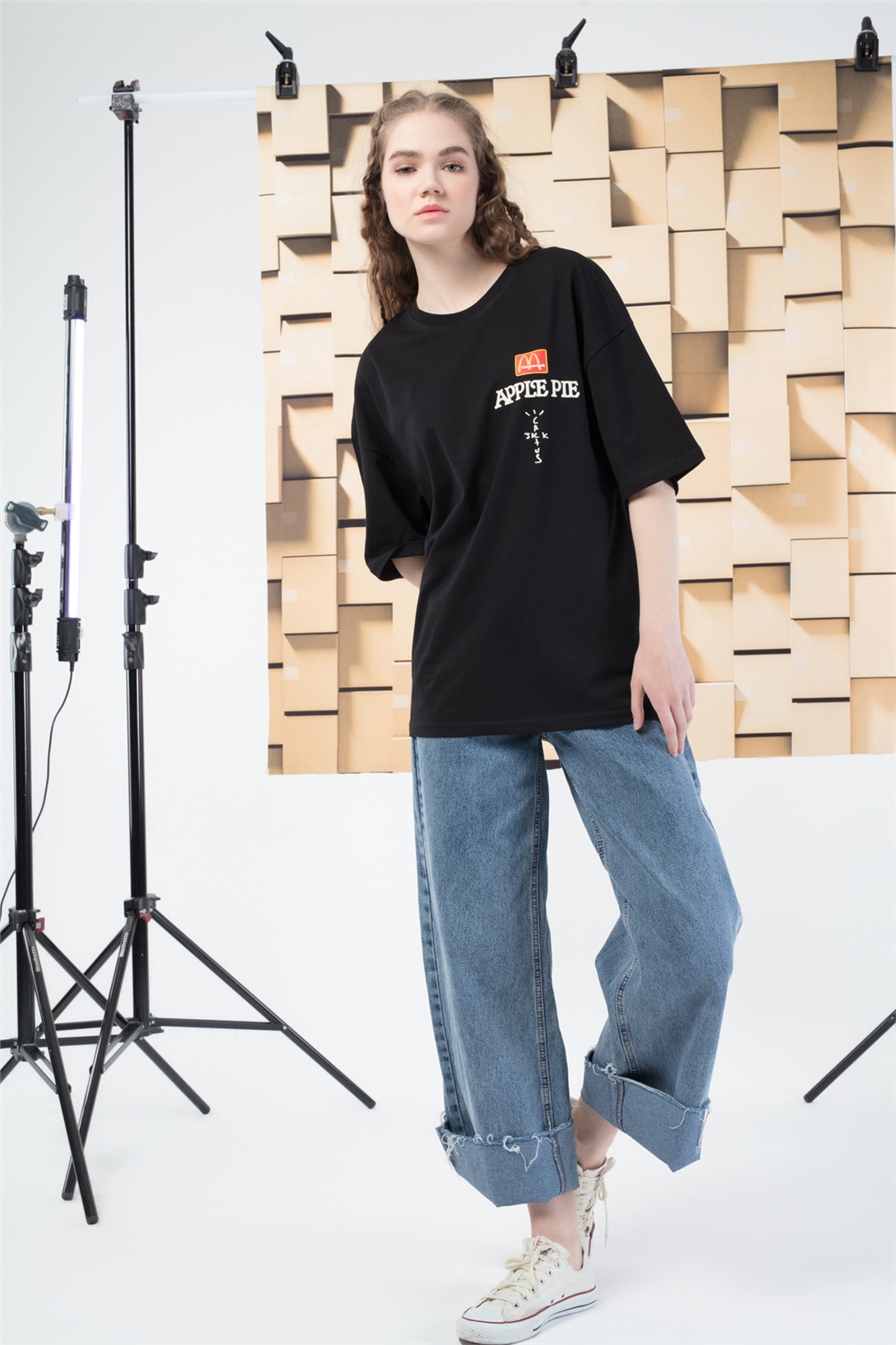 Trendiz Applepie Cactusjack Kadın Tshirt Siyah