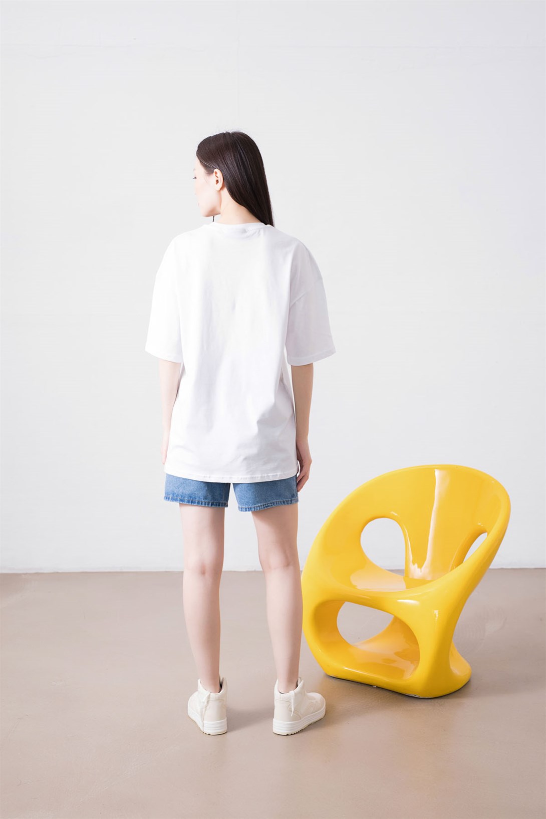 Trendiz Unisex April ONeil Ninja Turtles Beyaz Tshirt