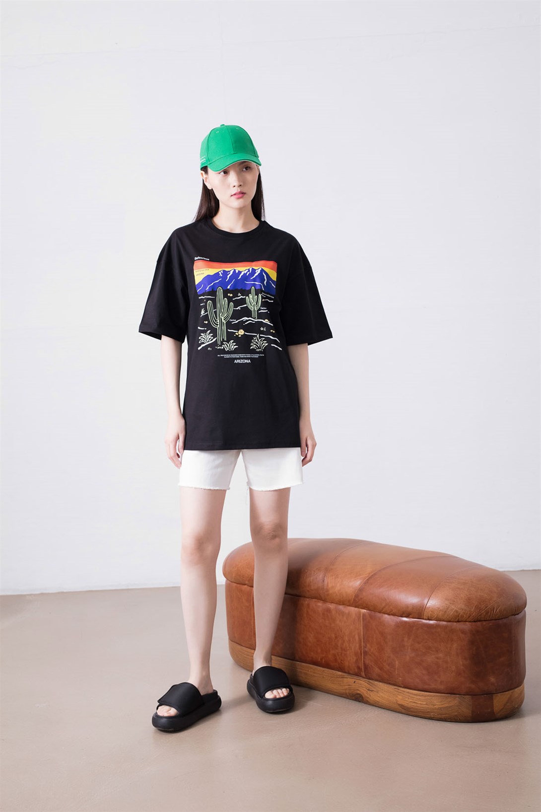 Trendiz Unisex Arizona Befearless Siyah Tshirt