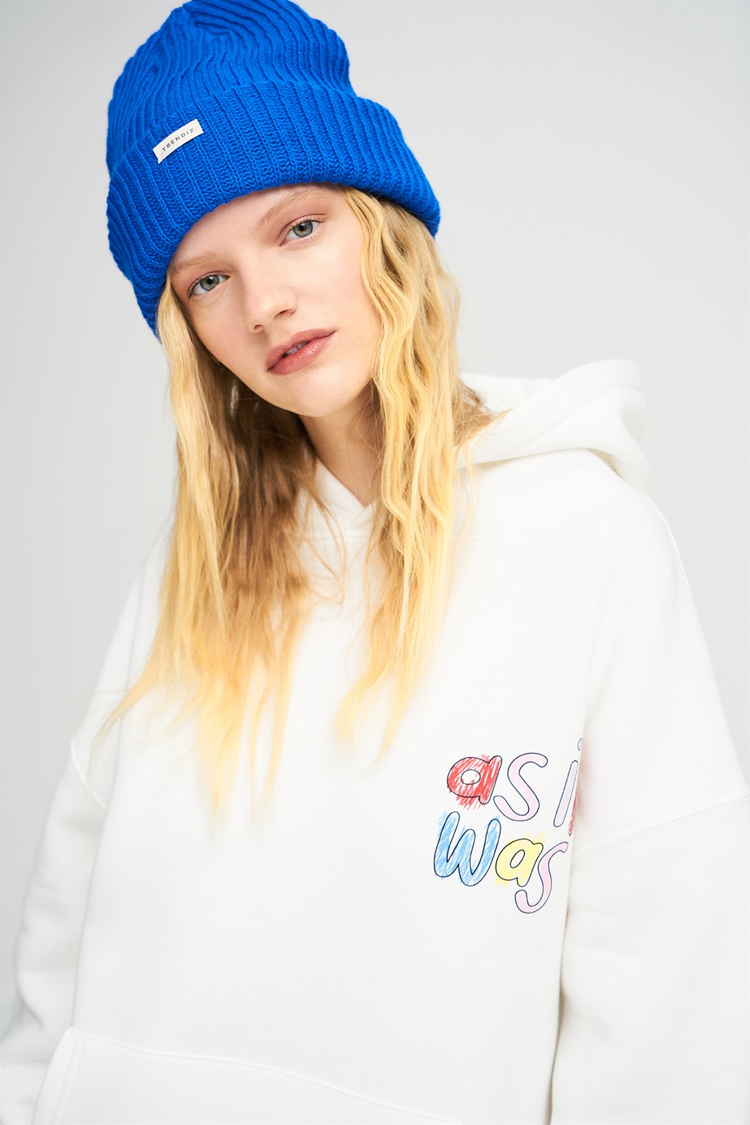 Trendiz Unisex  As İt Was Sweatshirt Hoodie Beyaz