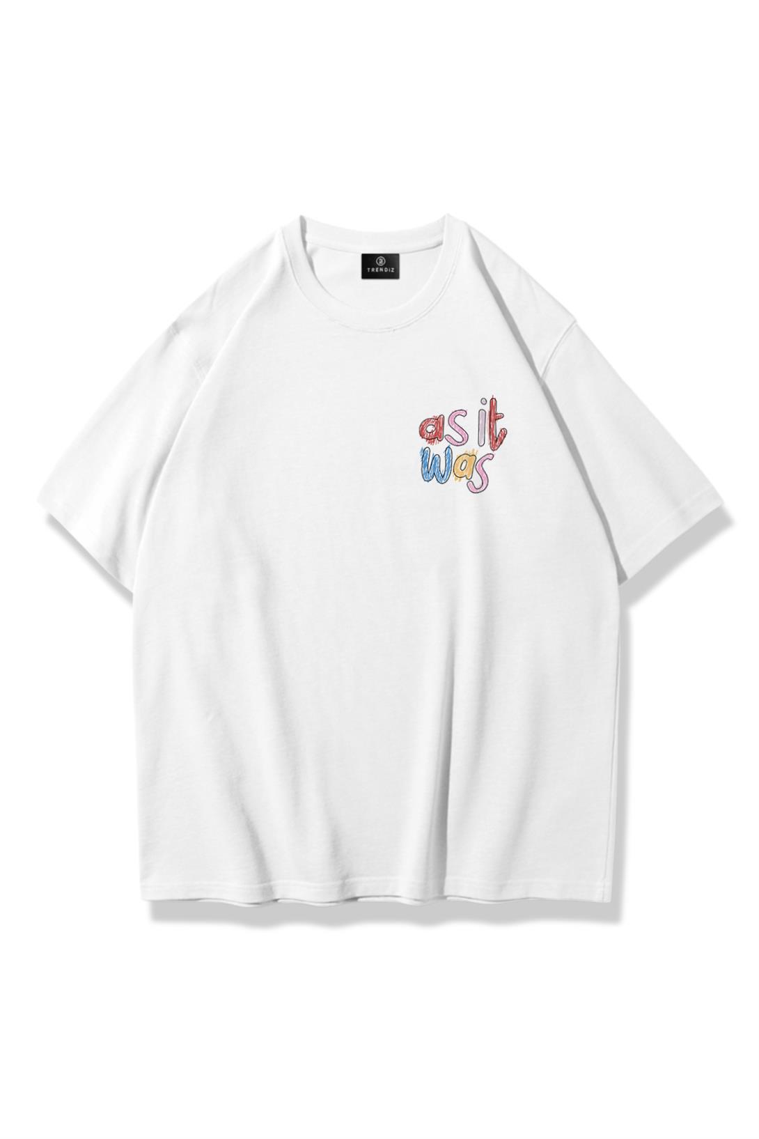 Trendiz Unisex As it Was Tshirt Beyaz