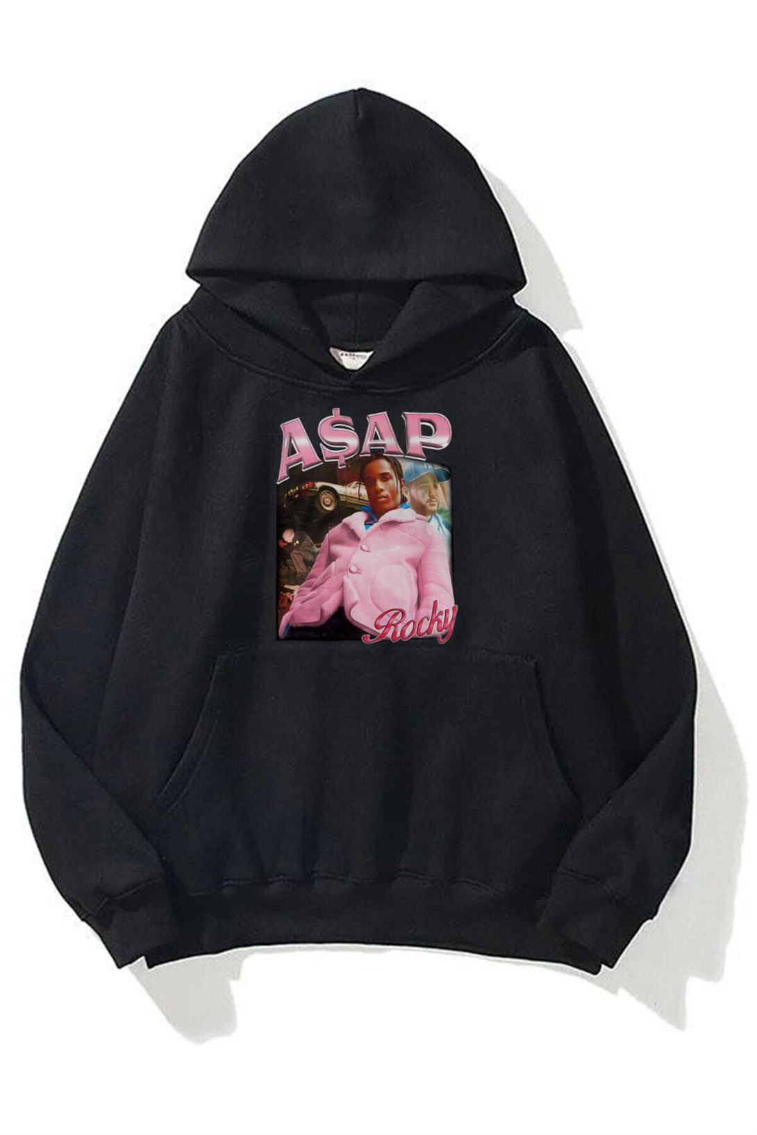 Trendiz Unisex Asap Rocky Siyah Sweatshirt Hoodie