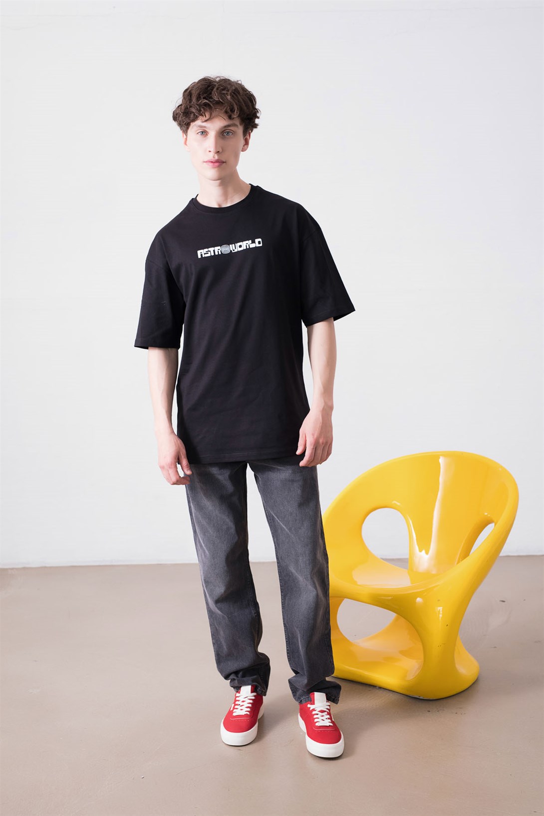 Trendiz Unisex Astroworld 2021 Siyah Tshirt