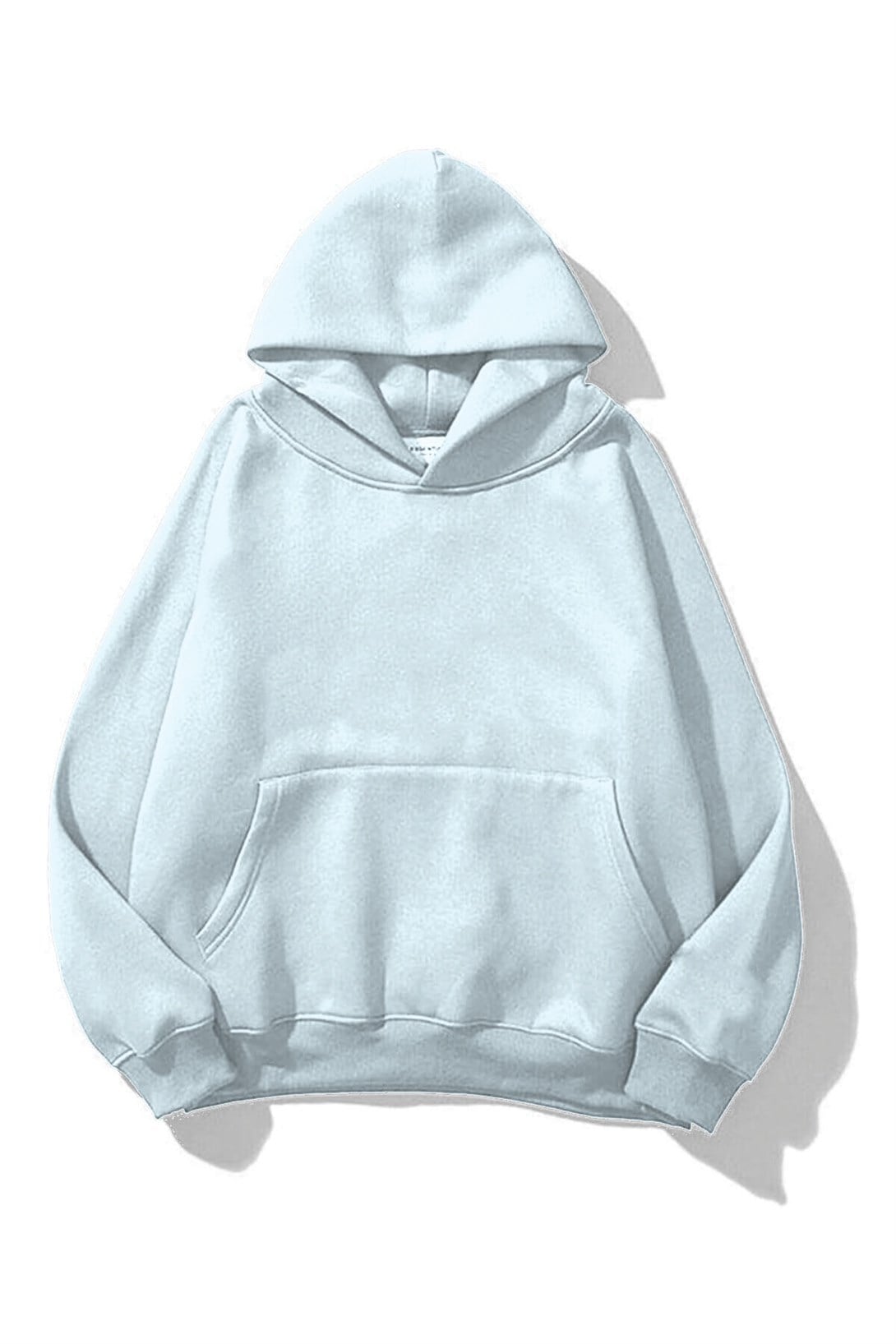Trendiz Unisex  Basic Sweatshirt Hoodie Açık Mavi