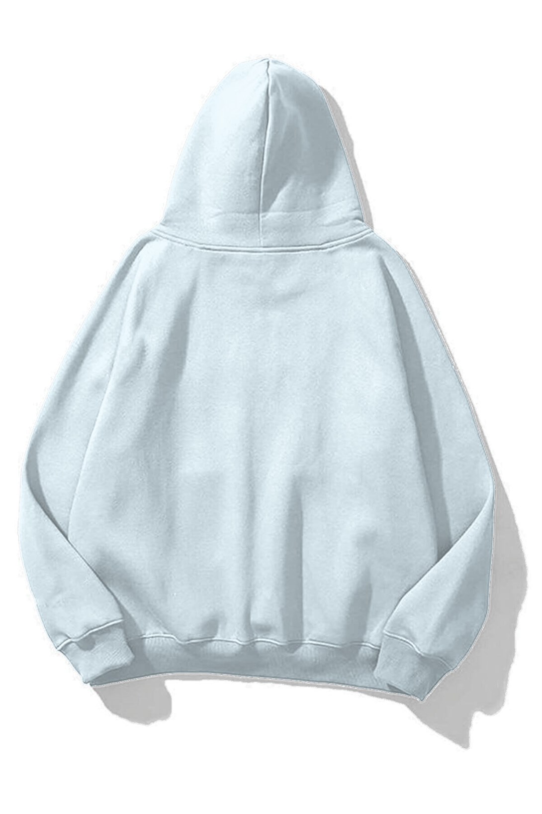 Trendiz Unisex  Basic Sweatshirt Hoodie Açık Mavi