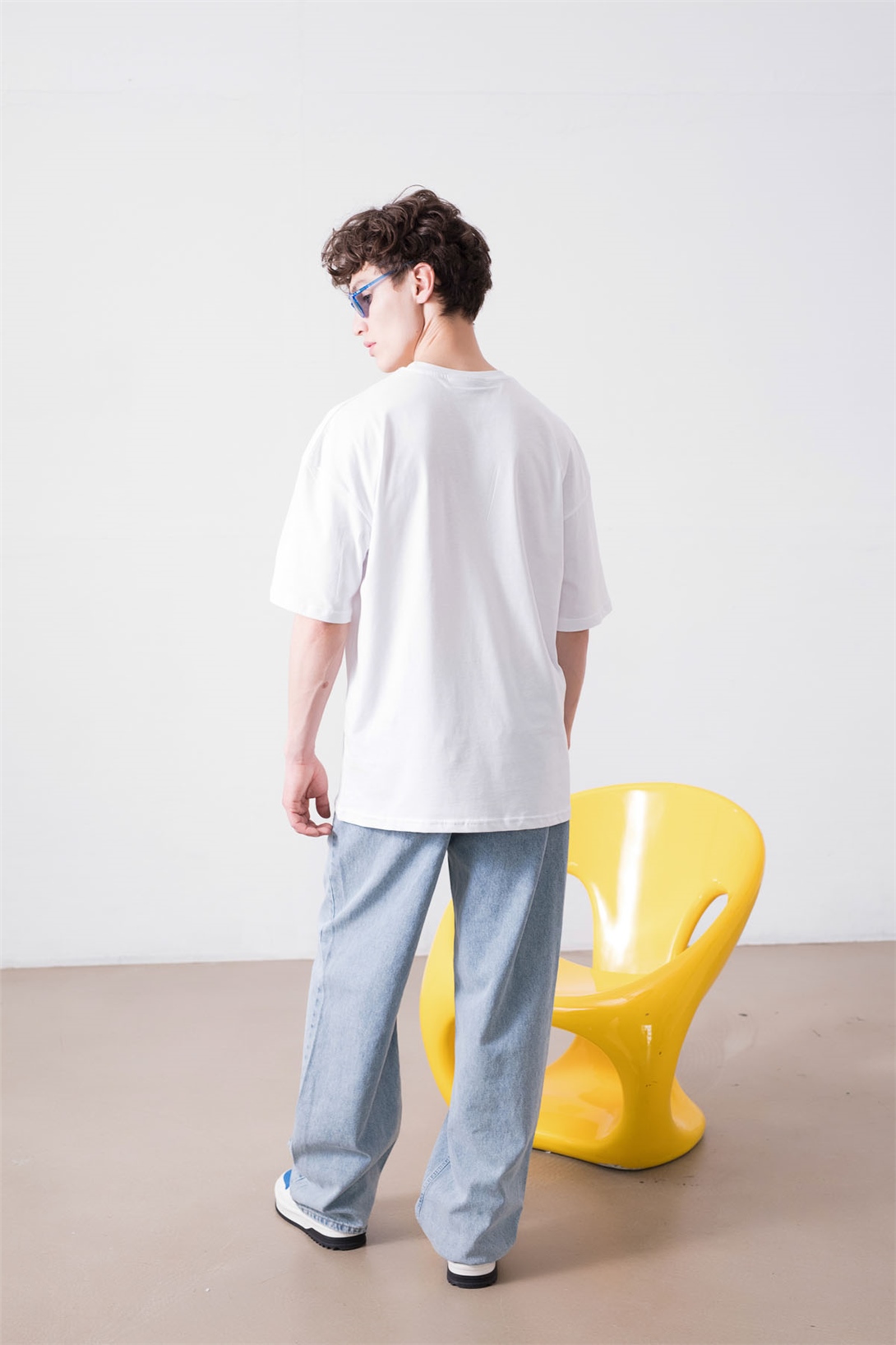 Trendiz Unisex Beyaz Basic Tshirt