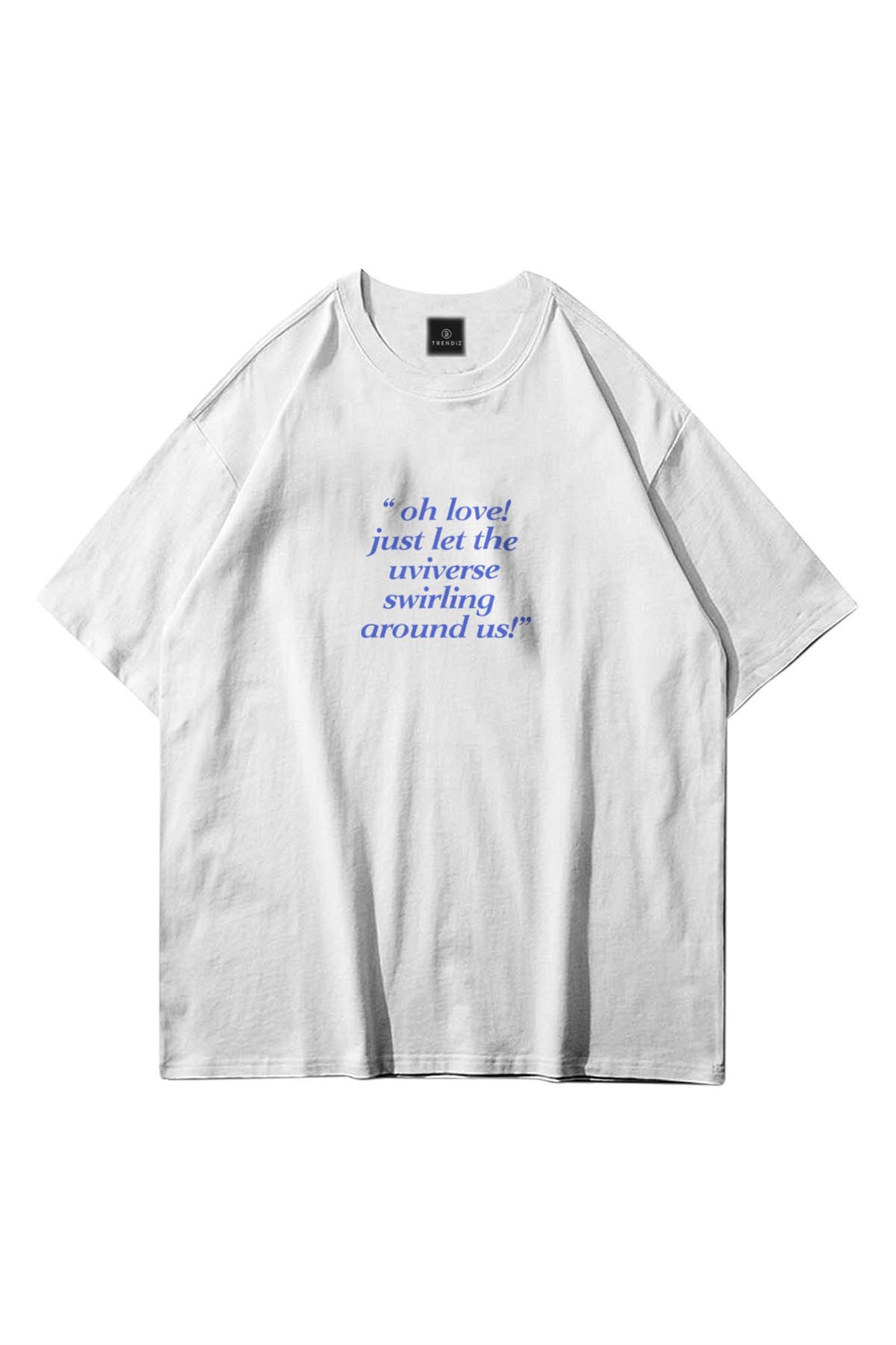 Trendiz Unisex Beyaz Fall İn Love Tshirt
