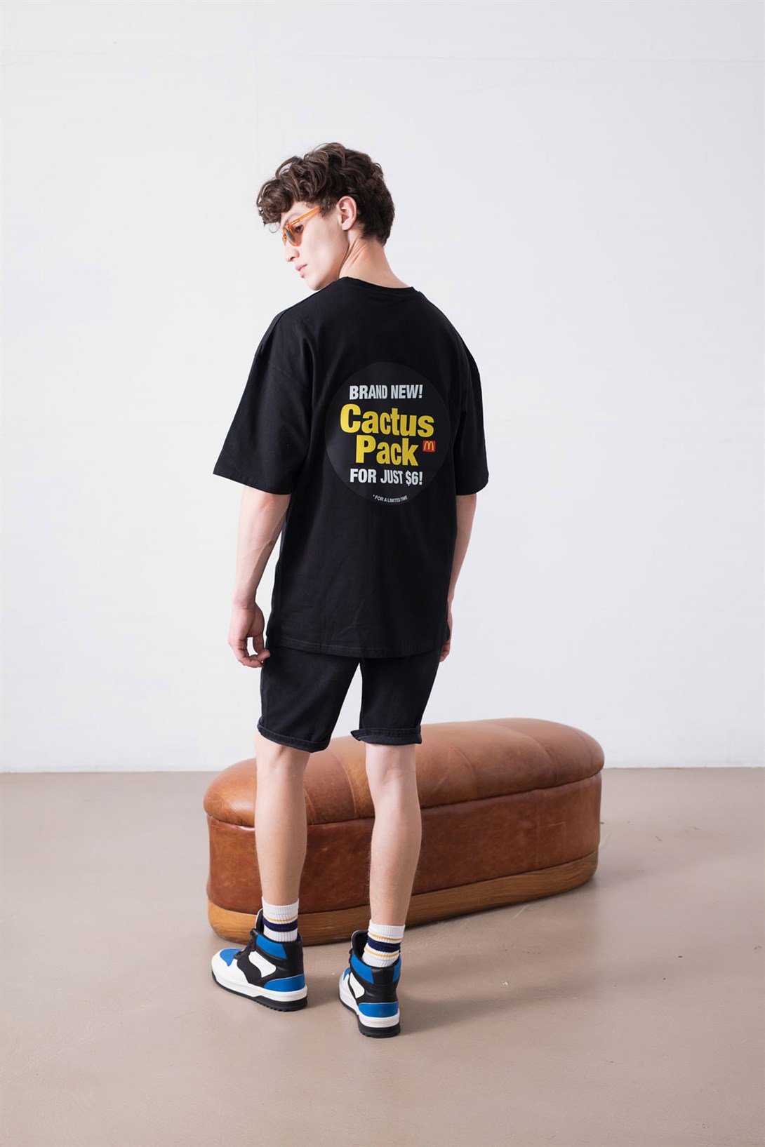 Trendiz Unisex Cactus Pack Siyah Tshirt