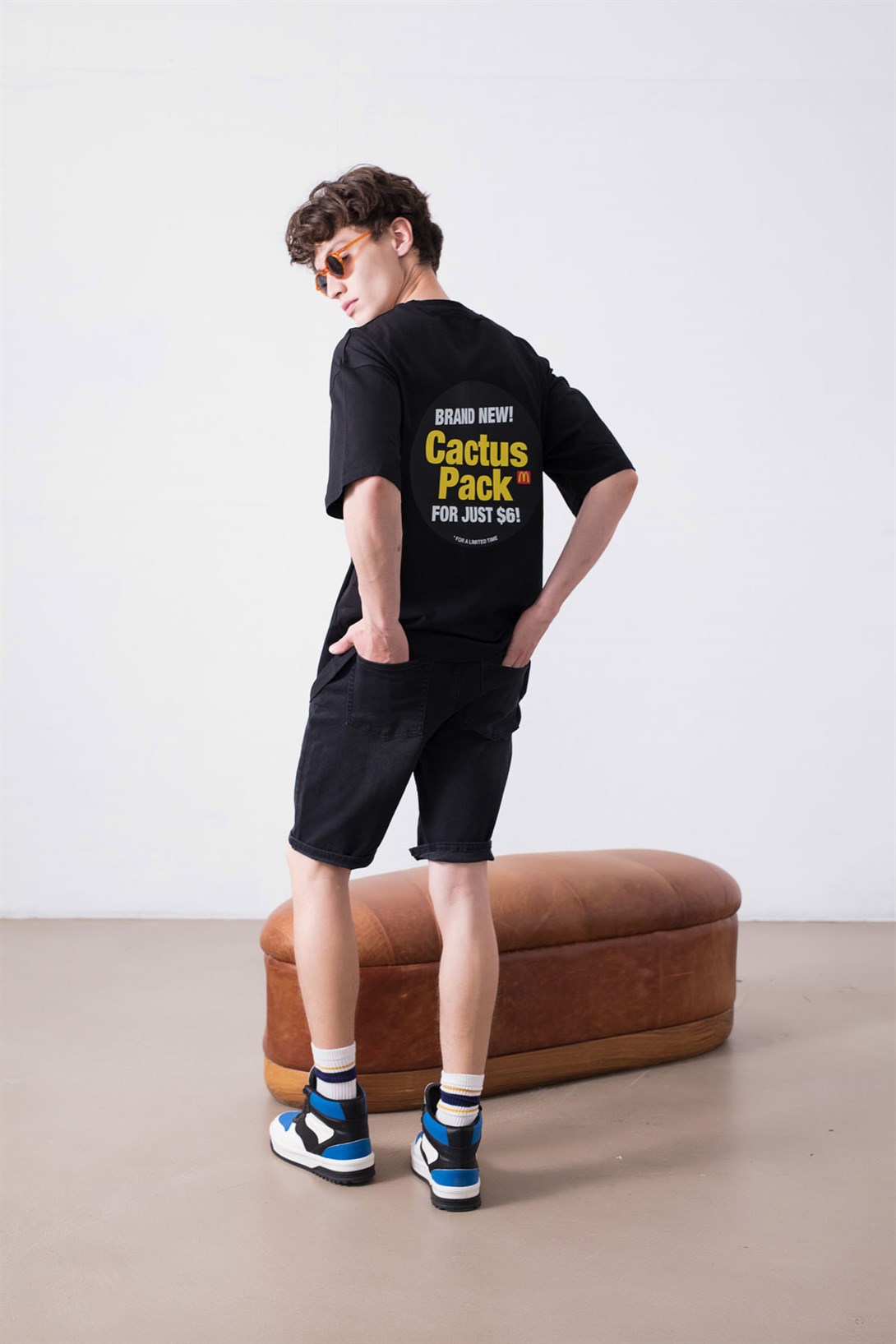 Trendiz Unisex Cactus Pack Siyah Tshirt