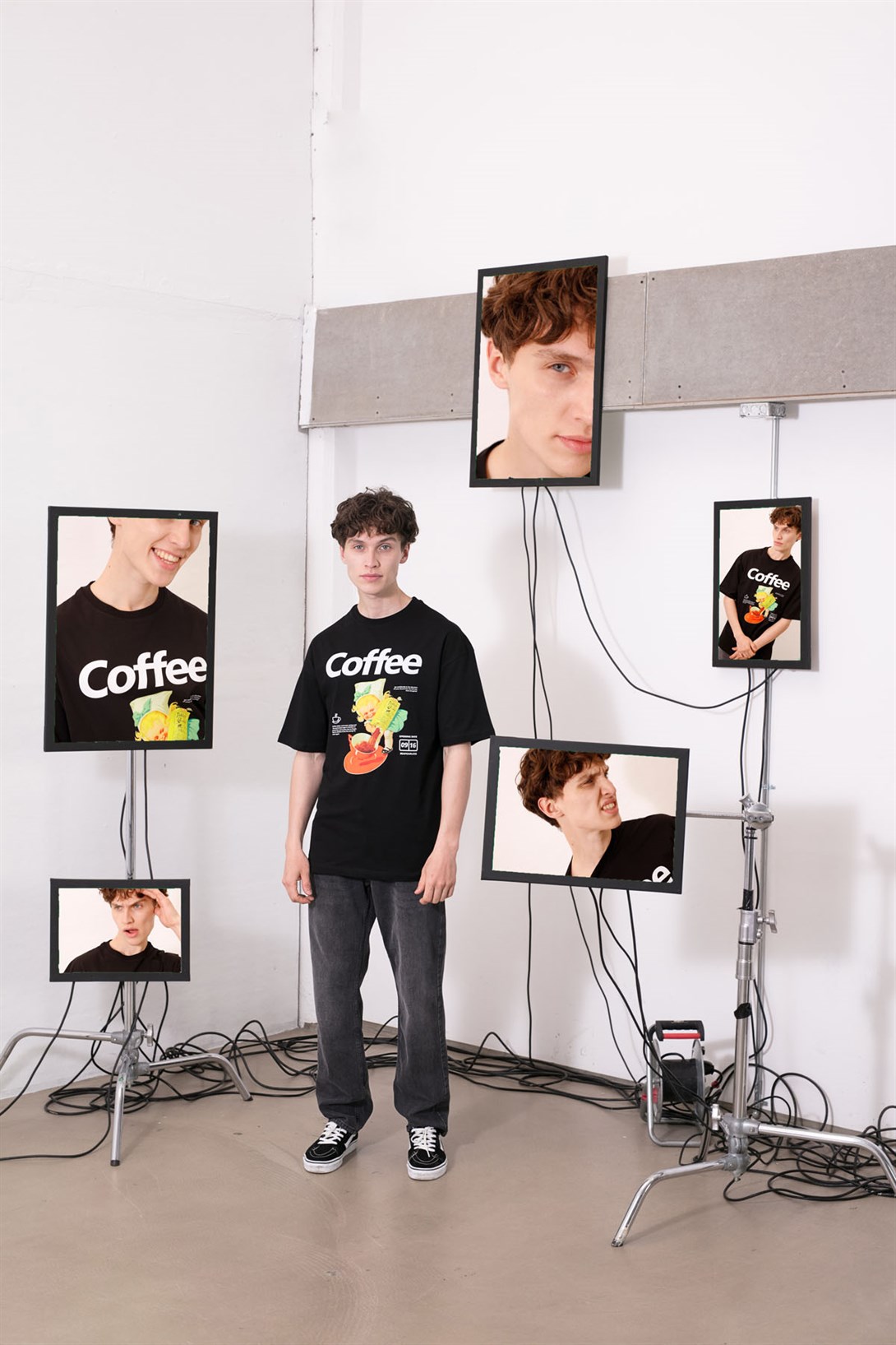 Trendiz Unisex Coffee Siyah Tshirt