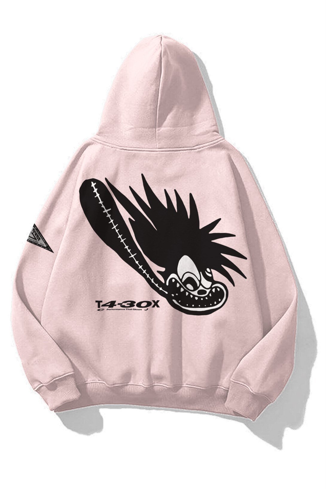 Trendiz Unisex Cross System Sweatshirt Hoodie Pembe