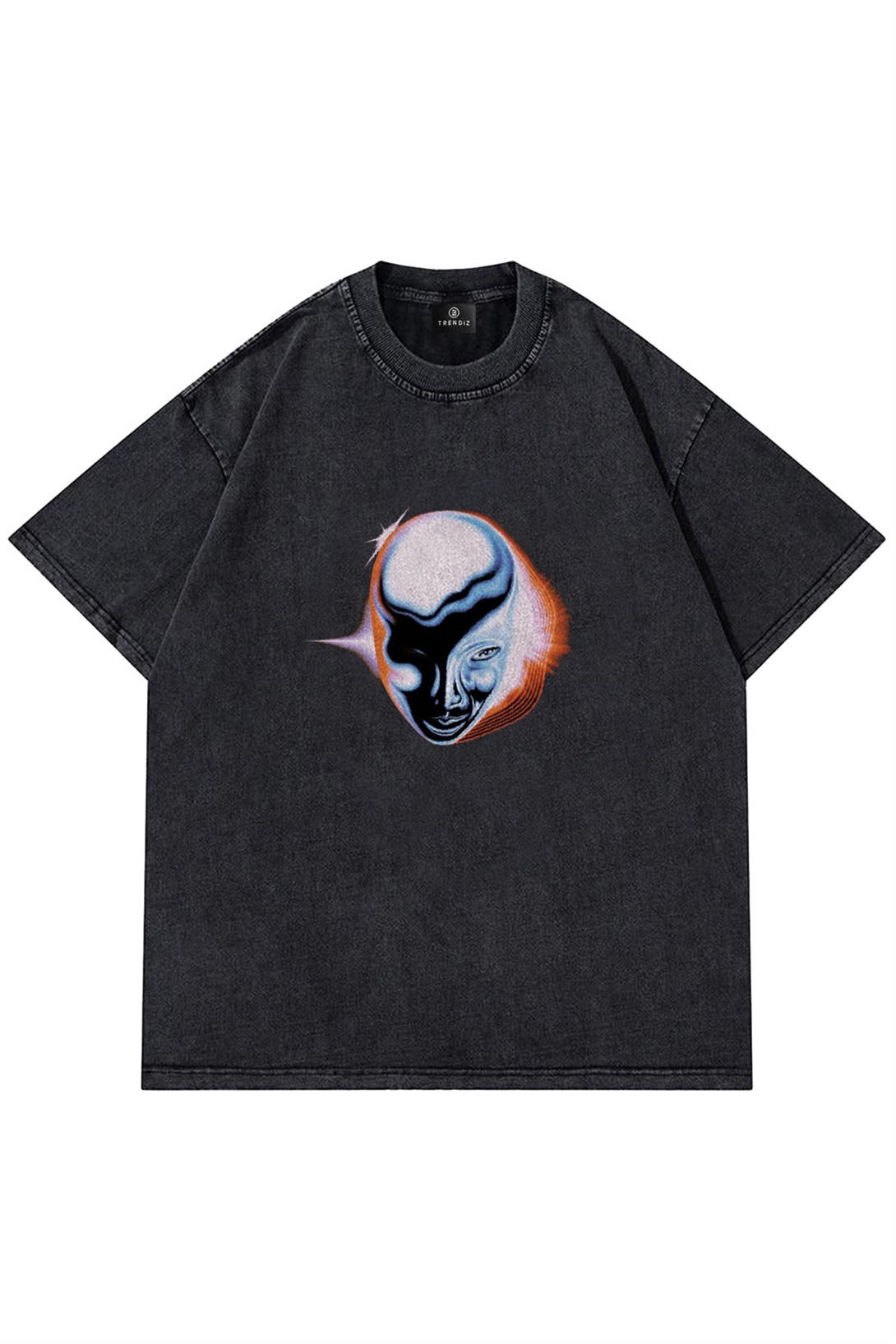 Trendiz Unisex Dawn Fm The Weeknd Yıkamalı Antasit Tshirt