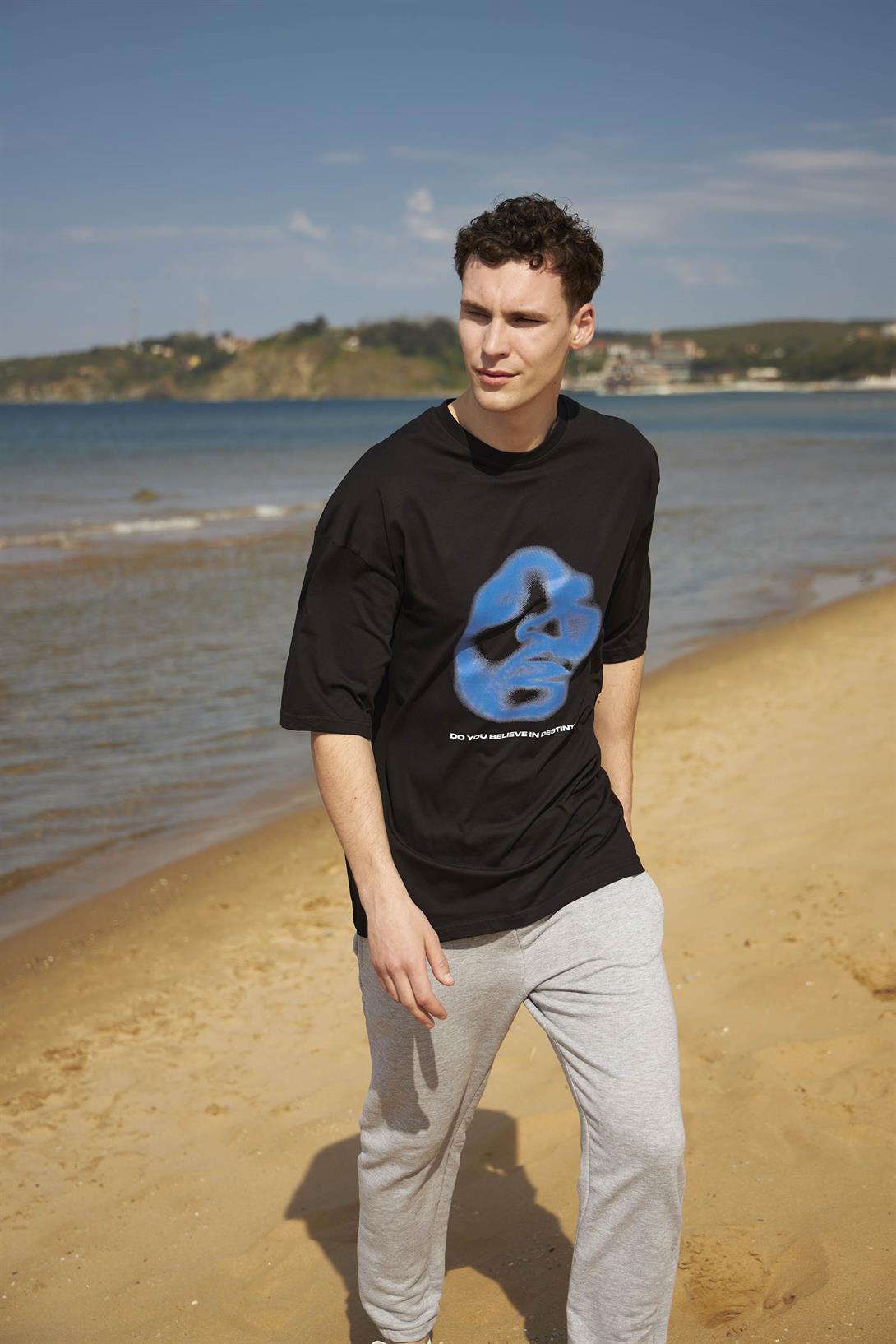 Trendiz Unisex Destiny Tshirt Siyah