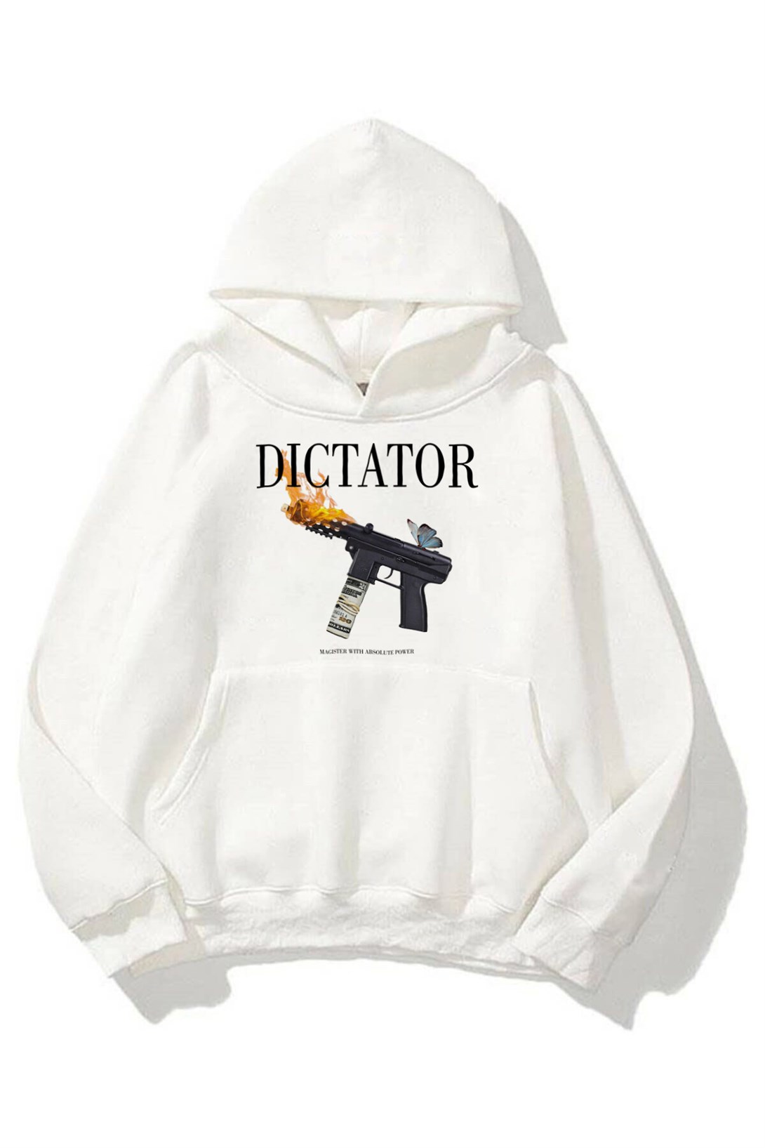 Trendiz Unisex Dictator Beyaz Sweatshirt Hoodie