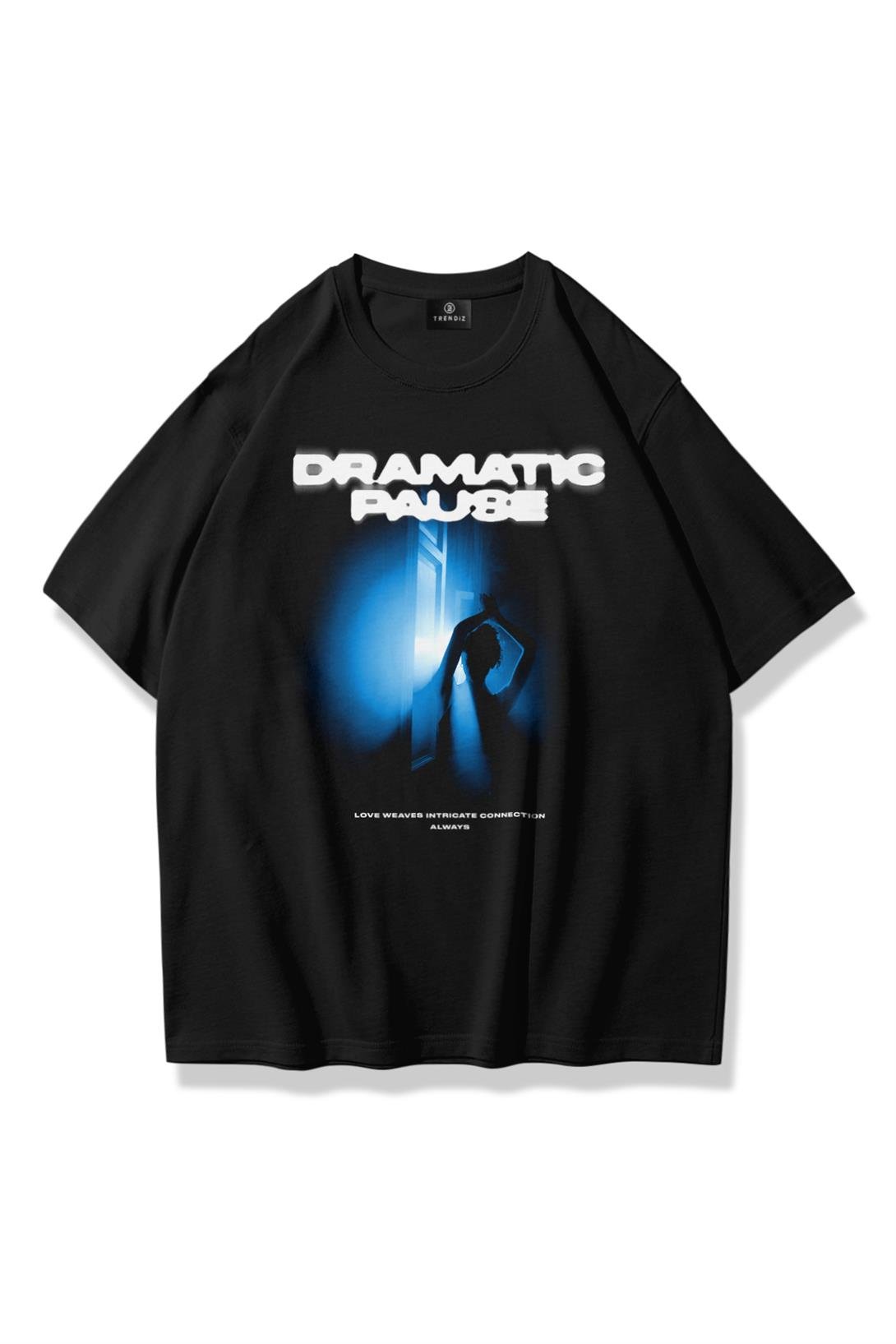 Trendiz Unisex Dramatic Pause Tshirt Siyah