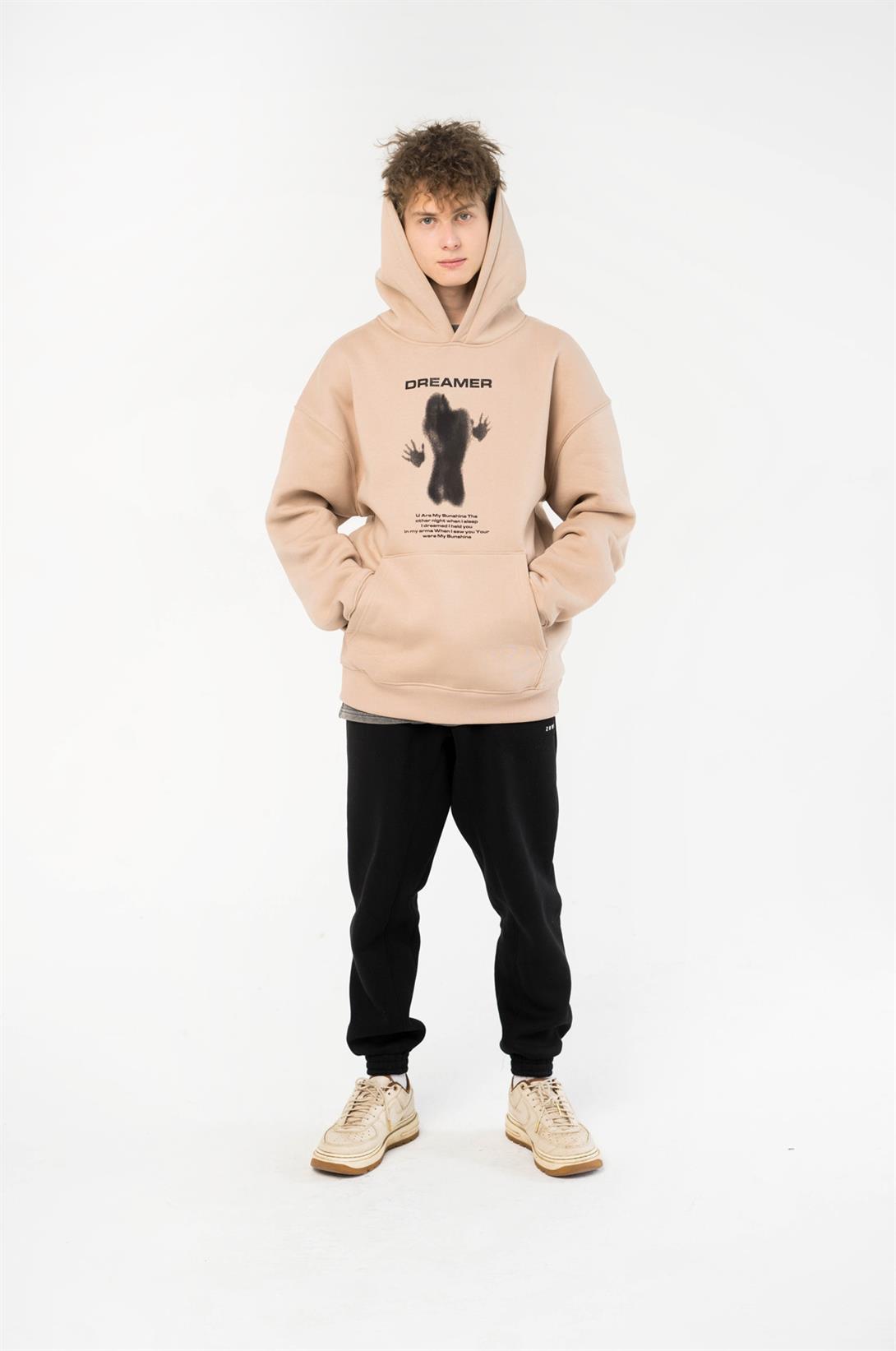 Trendiz Unisex Dreamer Sweatshirt Hoodie Taş