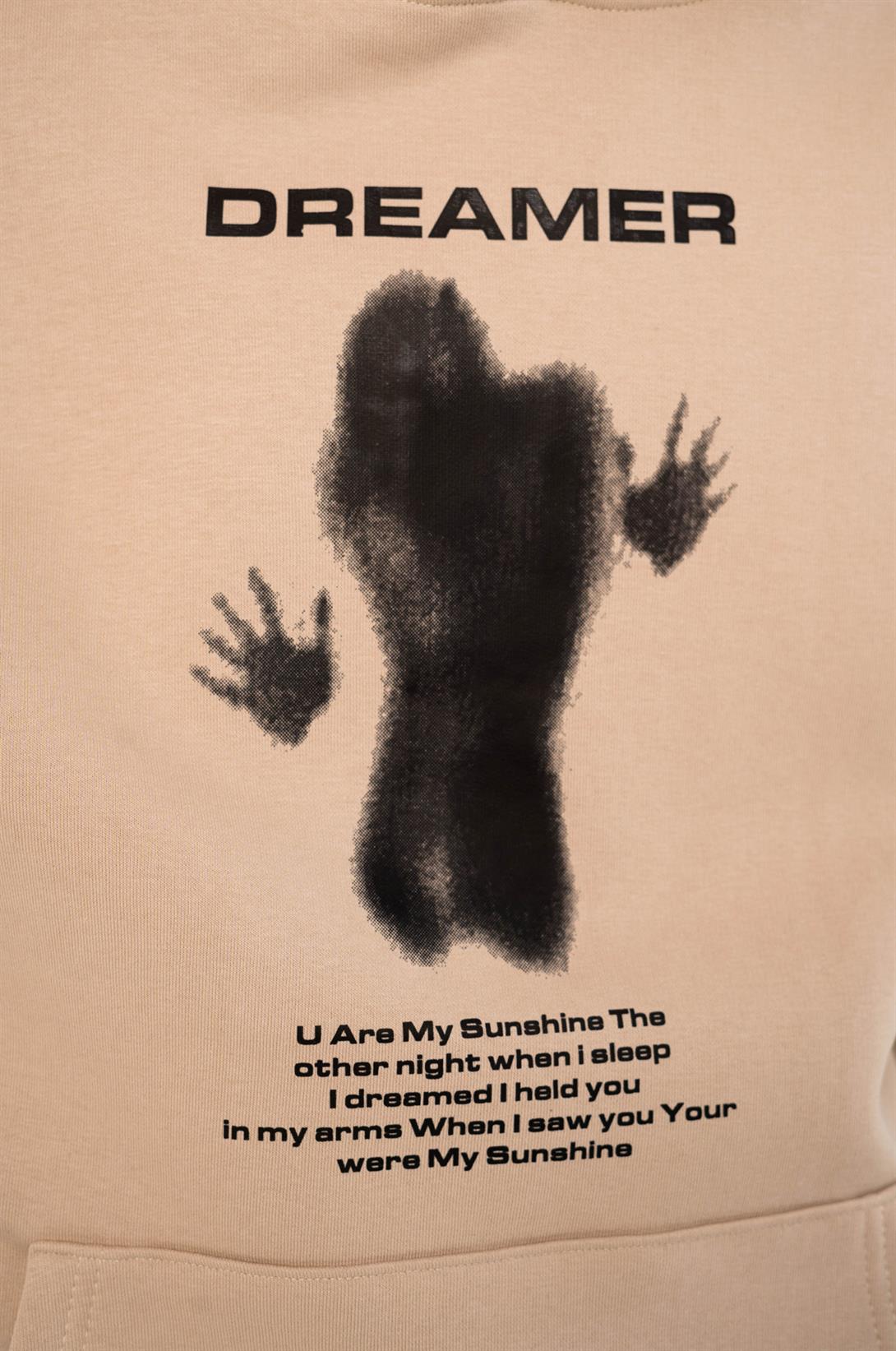 Trendiz Unisex Dreamer Sweatshirt Hoodie Taş