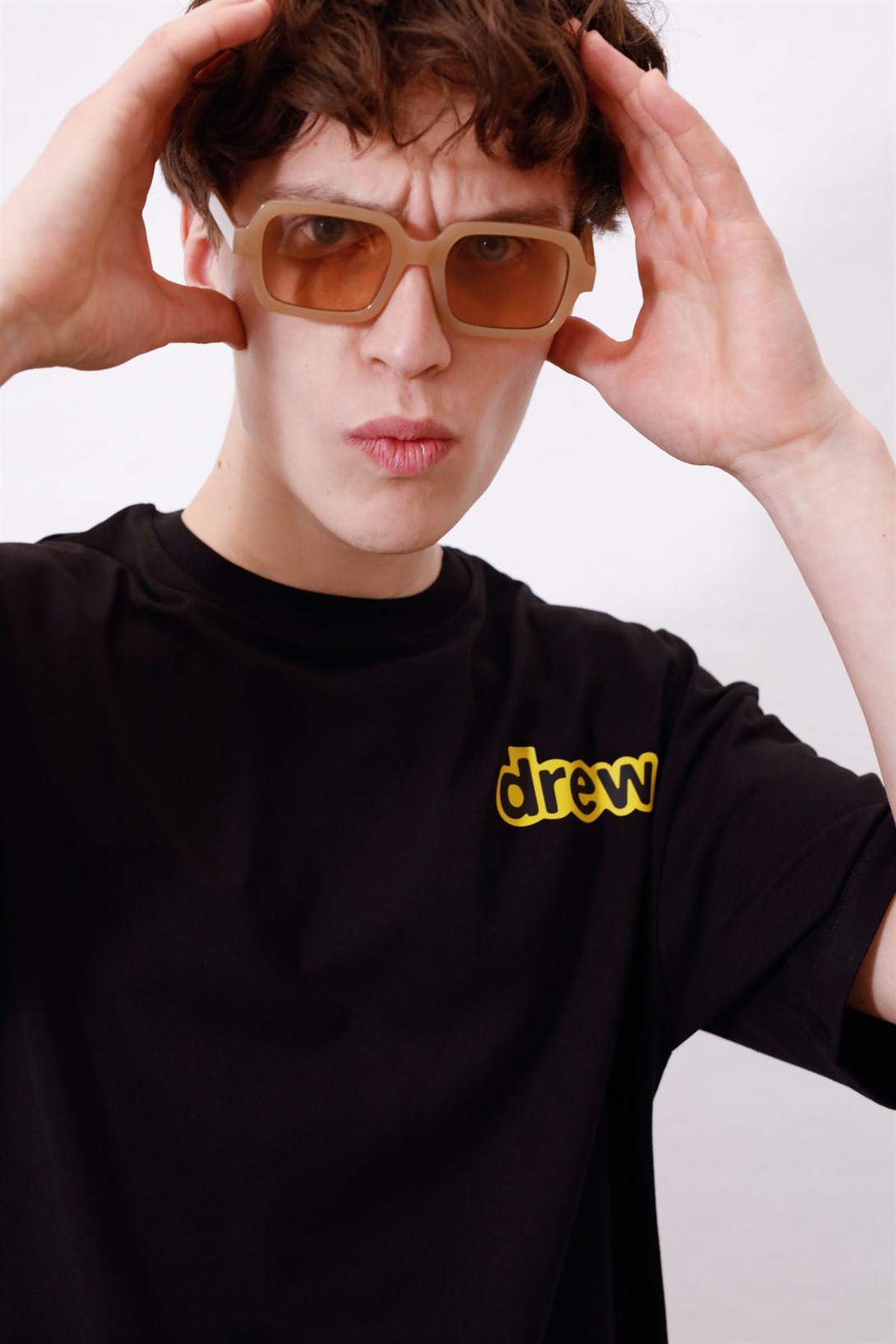 Trendiz Unisex Drew Bear Siyah Tshirt