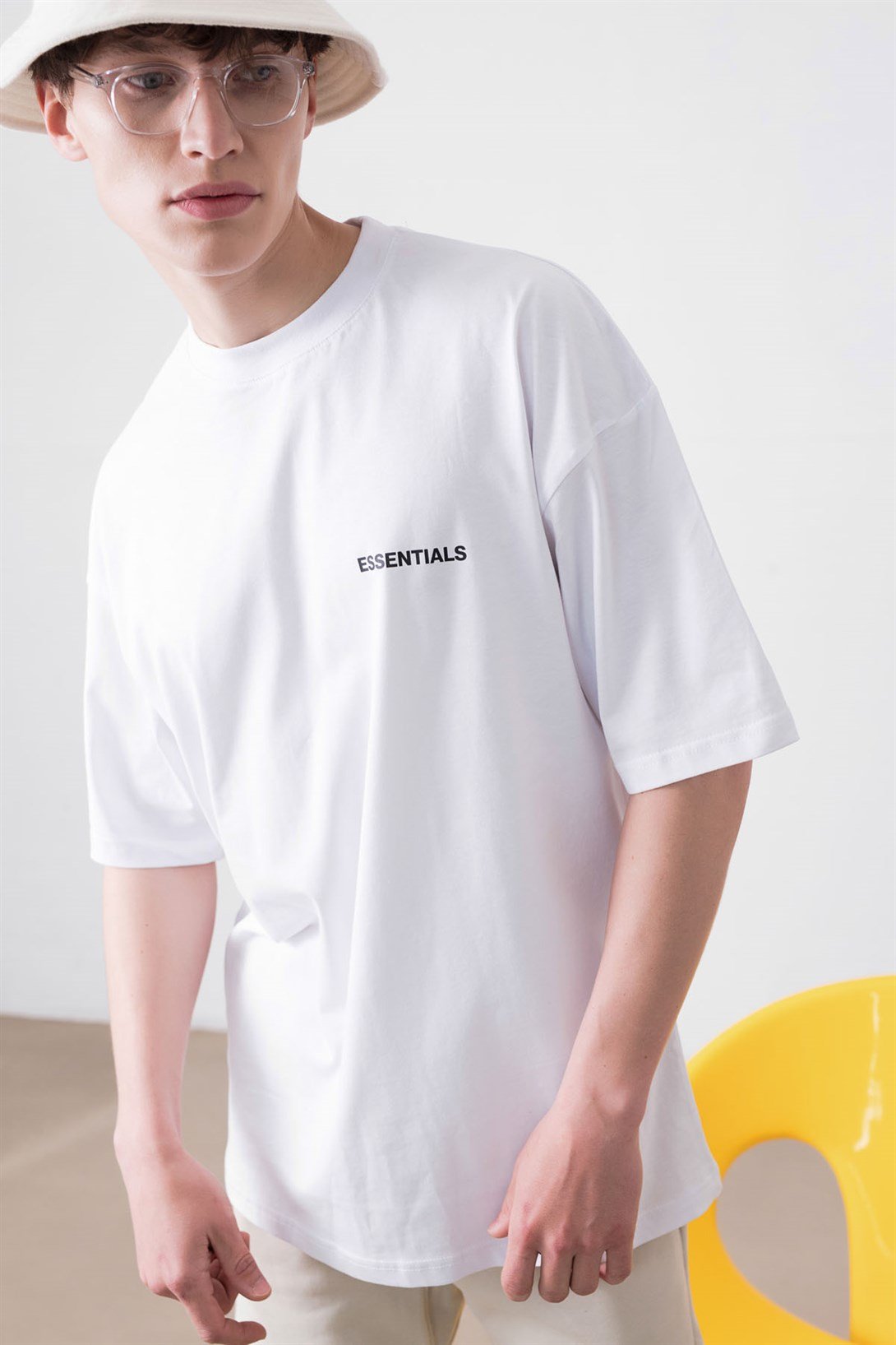 Trendiz Unisex Essentials 303 Beyaz Tshirt