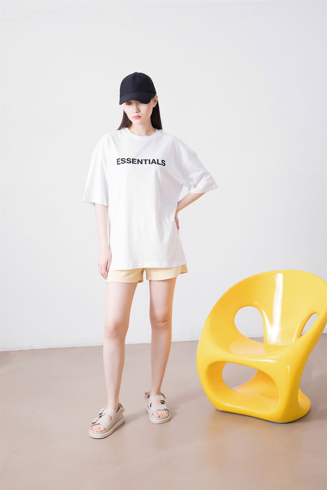 Trendiz Unisex Essentials Beyaz Tshirt