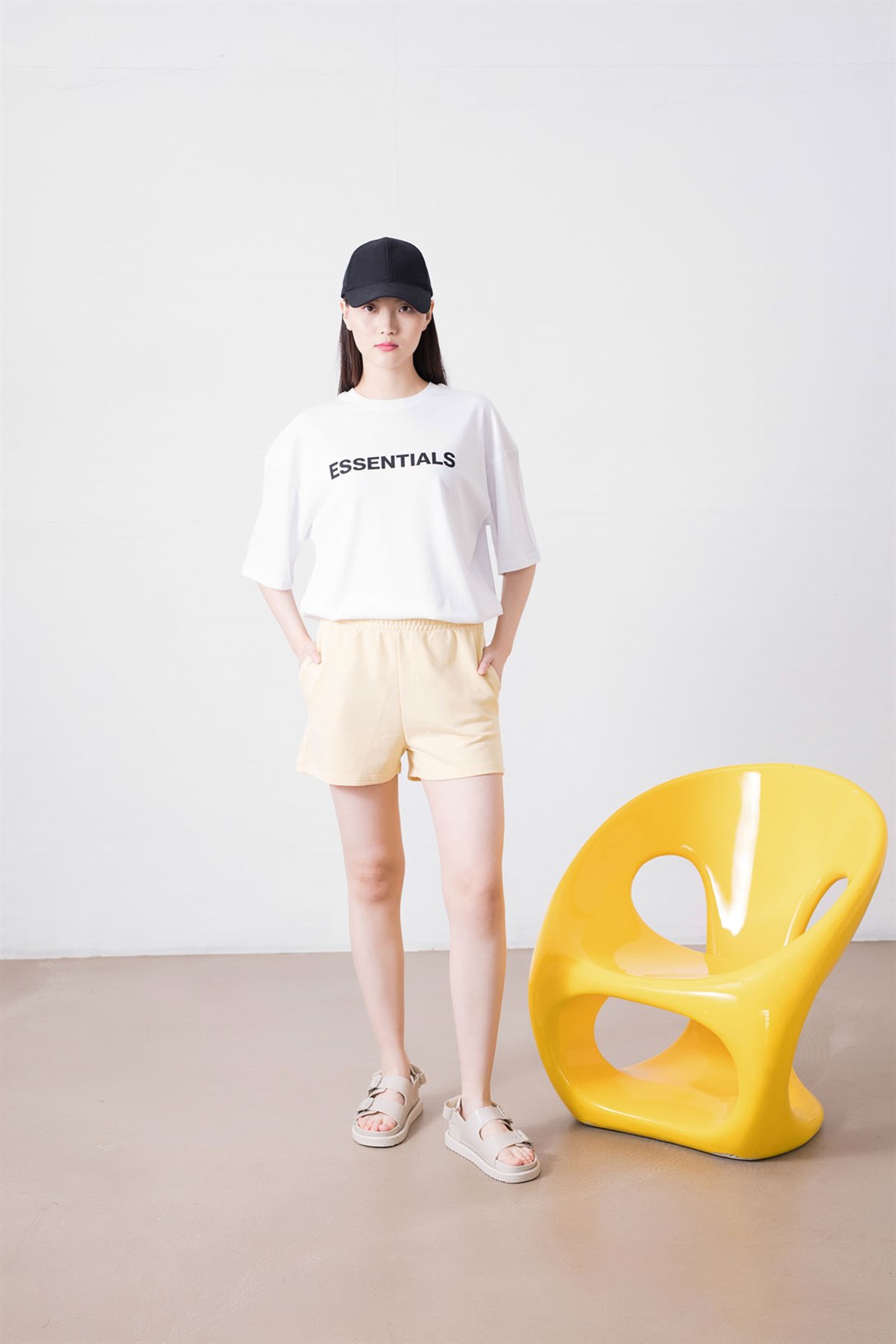 Trendiz Unisex Essentials Beyaz Tshirt