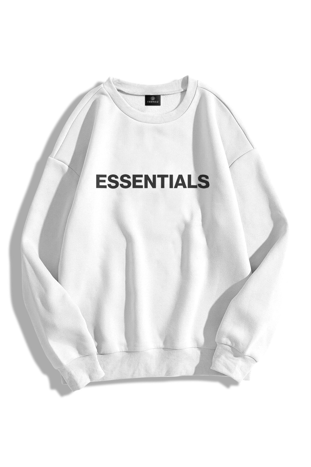 Trendiz Unisex Essentials Bisiklet Yaka Sweatshirt Hoodie