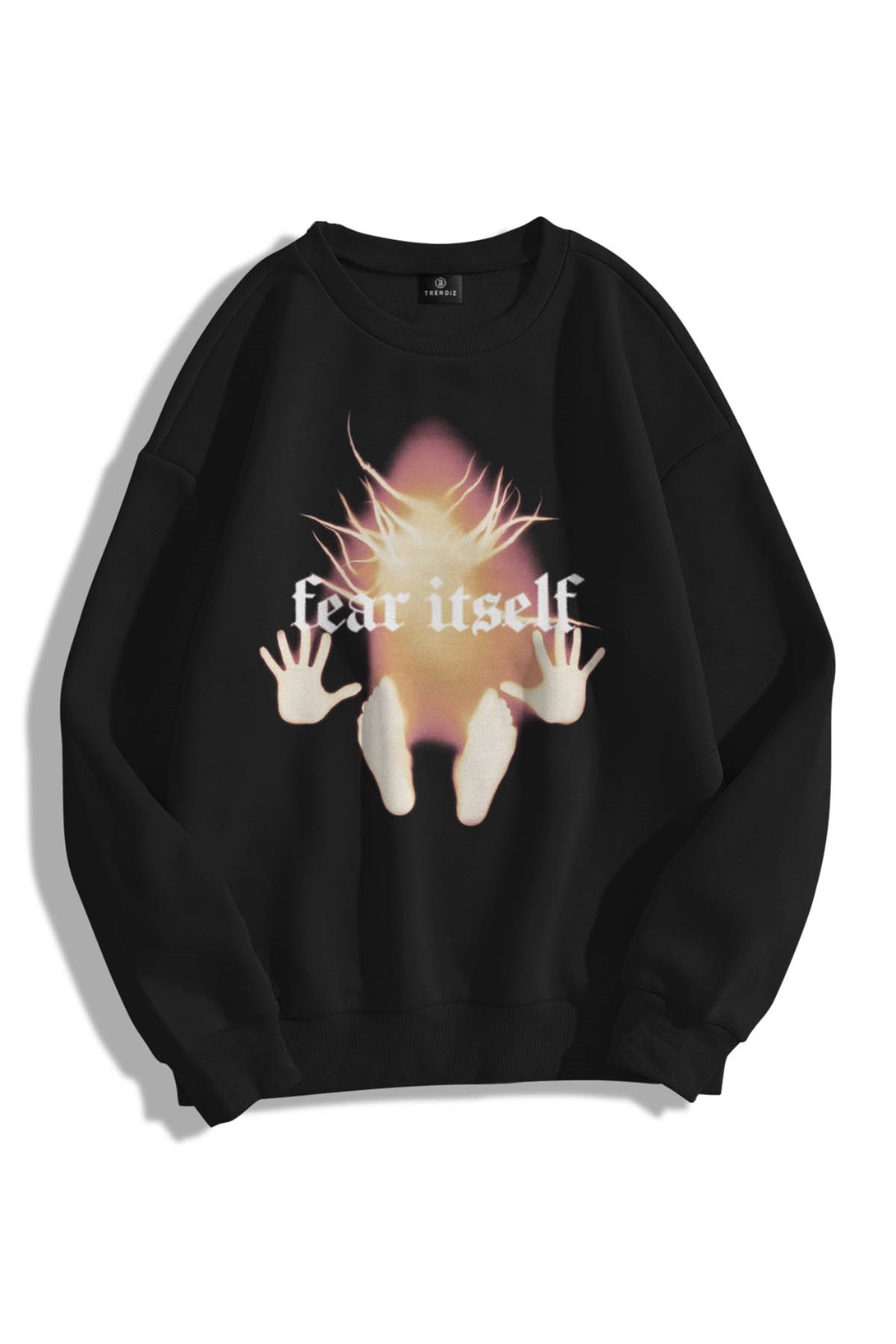 Trendiz Unisex Fear itself Bisiklet Yaka Sweatshirt Hoodie