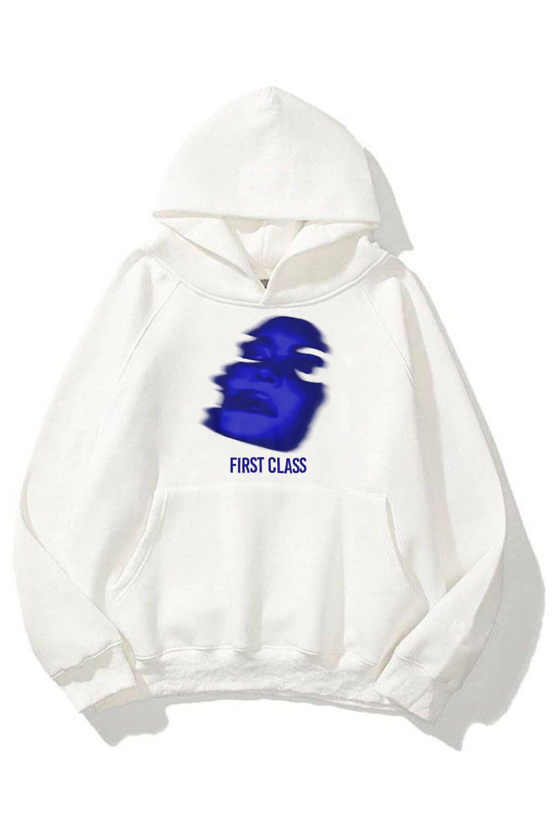 Trendiz Unisex First Class Sweatshirt Hoodie Beyaz