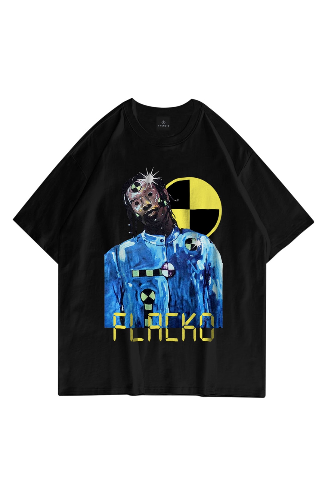 Trendiz Unisex Flacko Asap Rocky Siyah Tshirt
