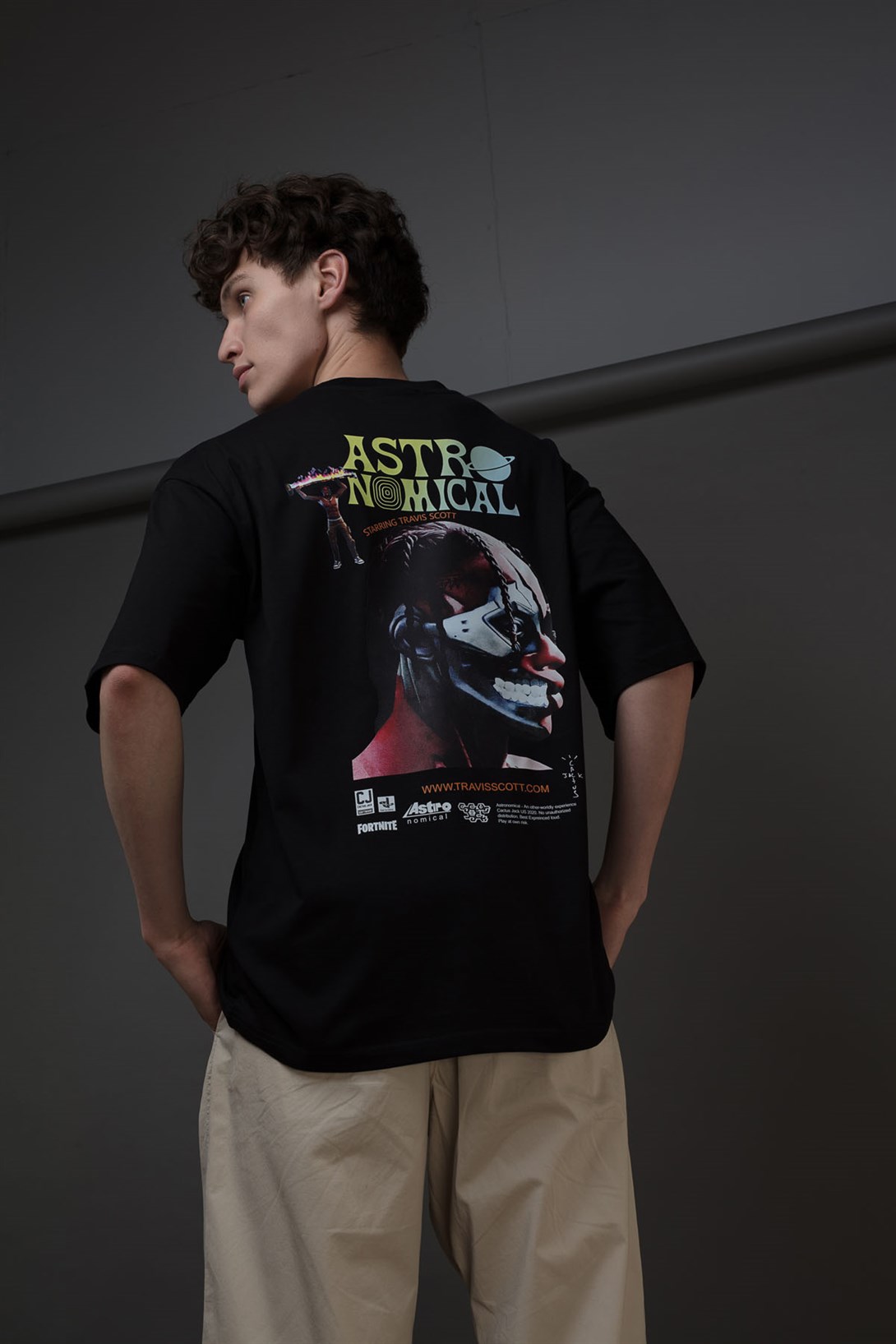 Trendiz Unisex Fortnite Astronomical Siyah Tshirt