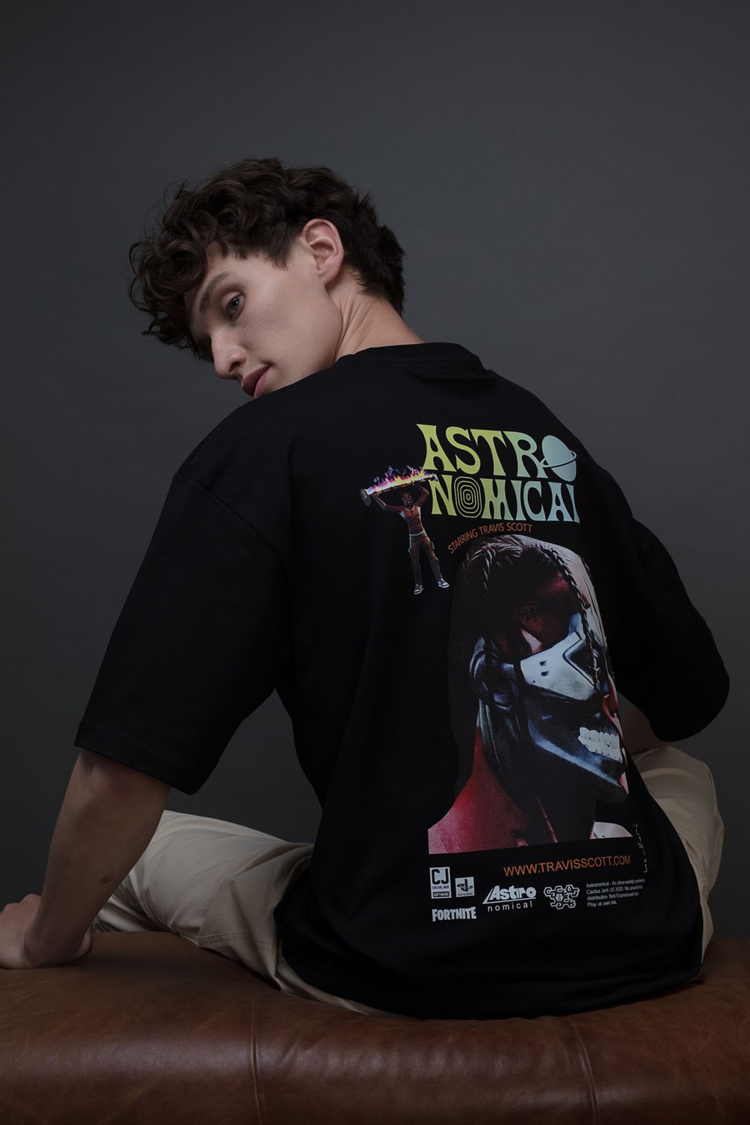 Trendiz Unisex Fortnite Astronomical Siyah Tshirt