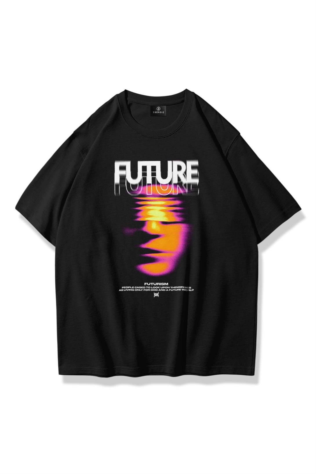 Trendiz Unisex Future Tshirt Siyah