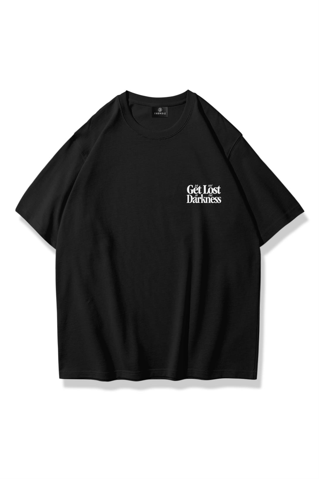 Trendiz Unisex Get Lost Tshirt Siyah