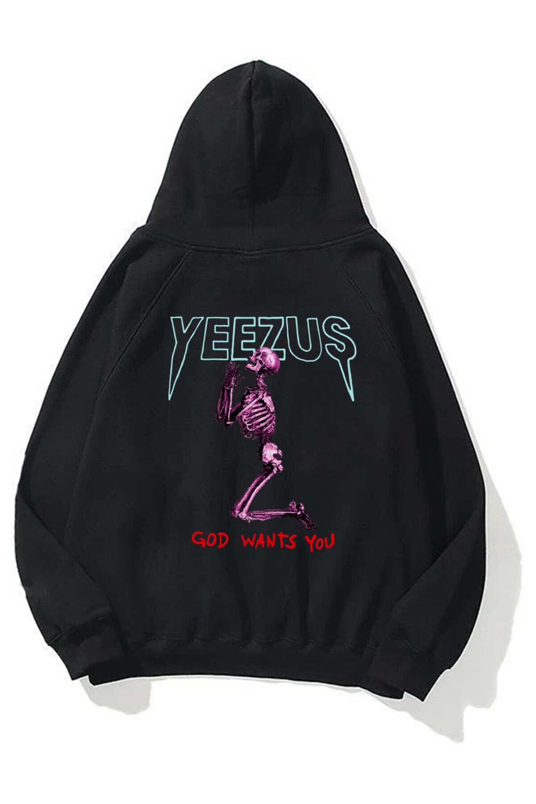 Trendiz Unisex God Wants You Yeezus Siyah Sweatshirt Hoodie
