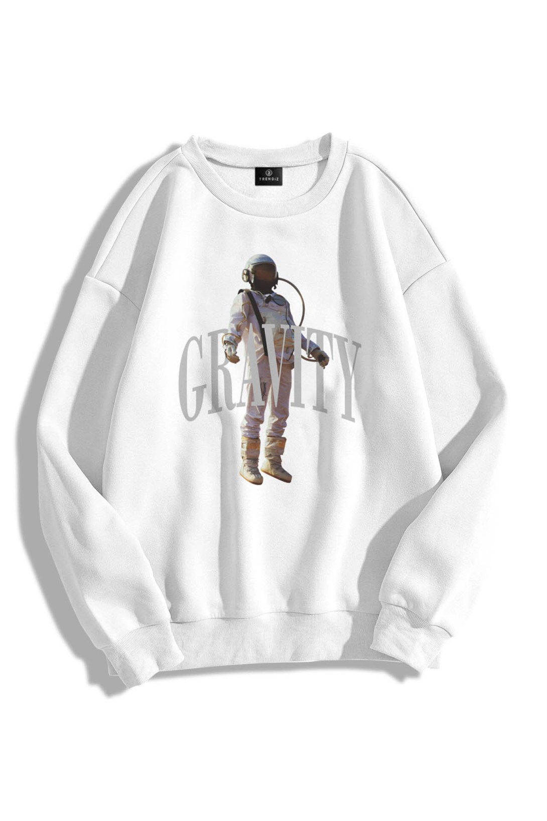 Trendiz Unisex Gravity Bisiklet Yaka Sweatshirt Hoodie
