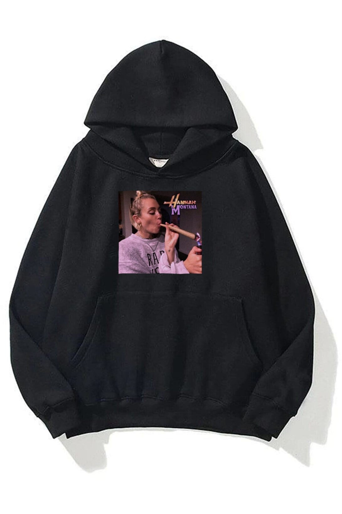 Trendiz Unisex Hannah Montana Sweatshirt Hoodie Siyah